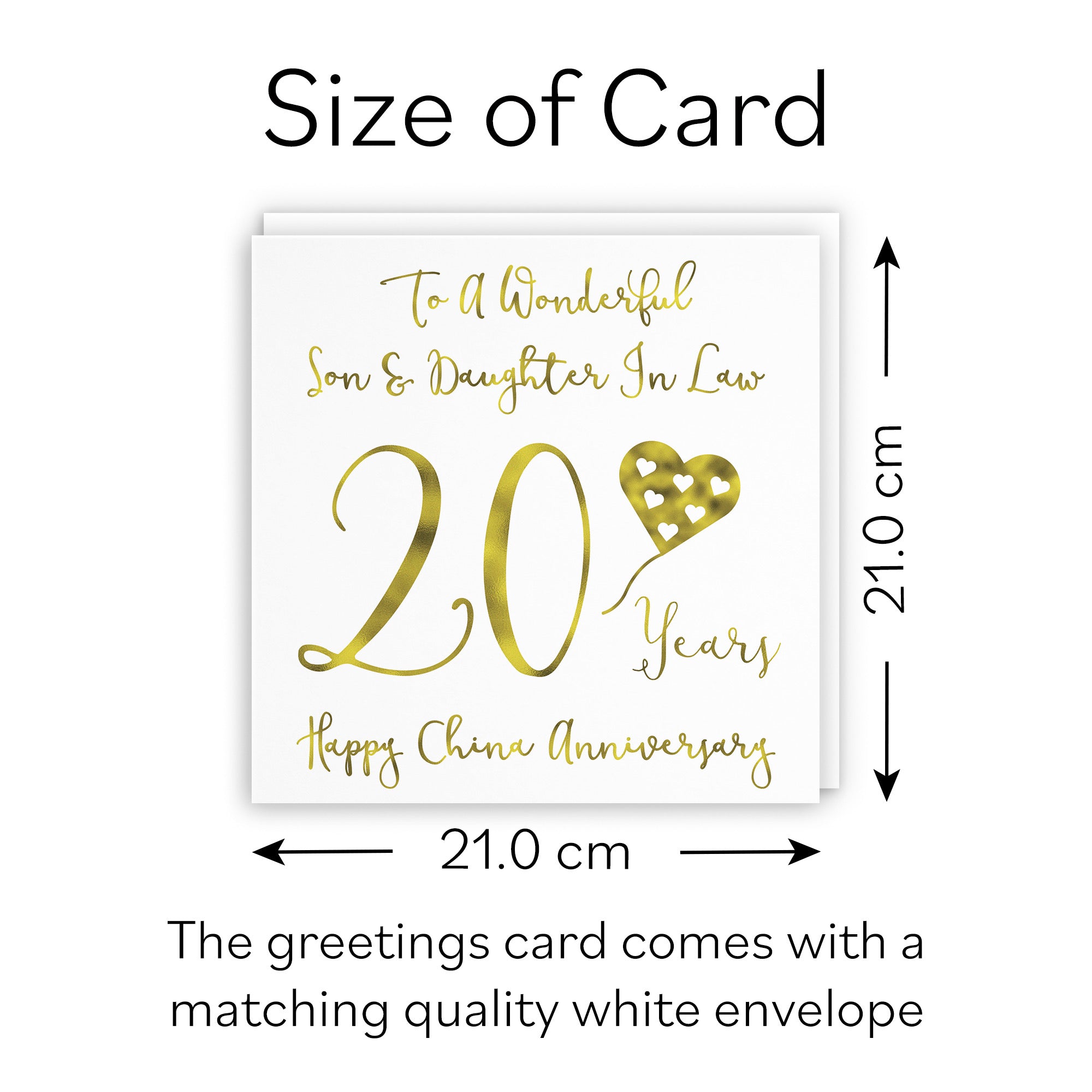 Large Son And Daughter In Law 20th Anniversary Card Milano - Default Title (B0BBRX4DCB)