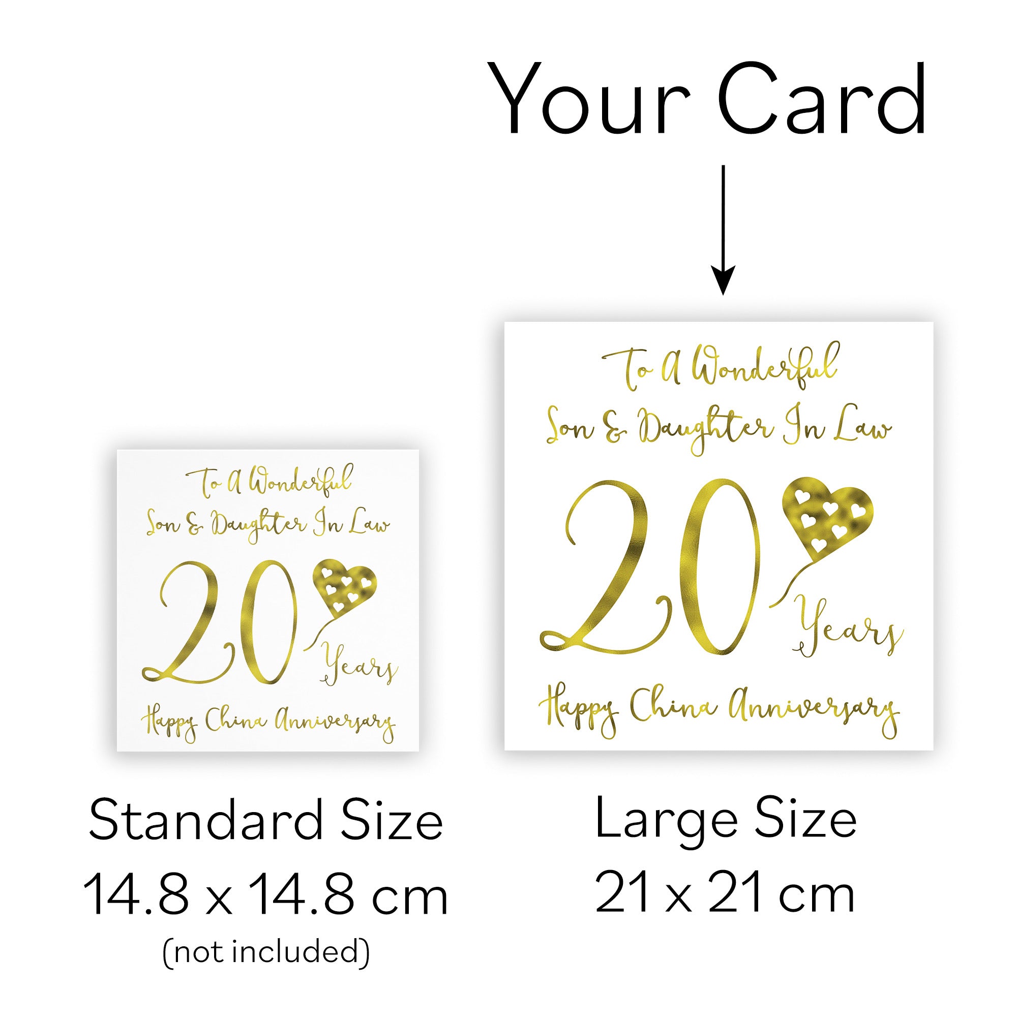 Large Son And Daughter In Law 20th Anniversary Card Milano - Default Title (B0BBRX4DCB)