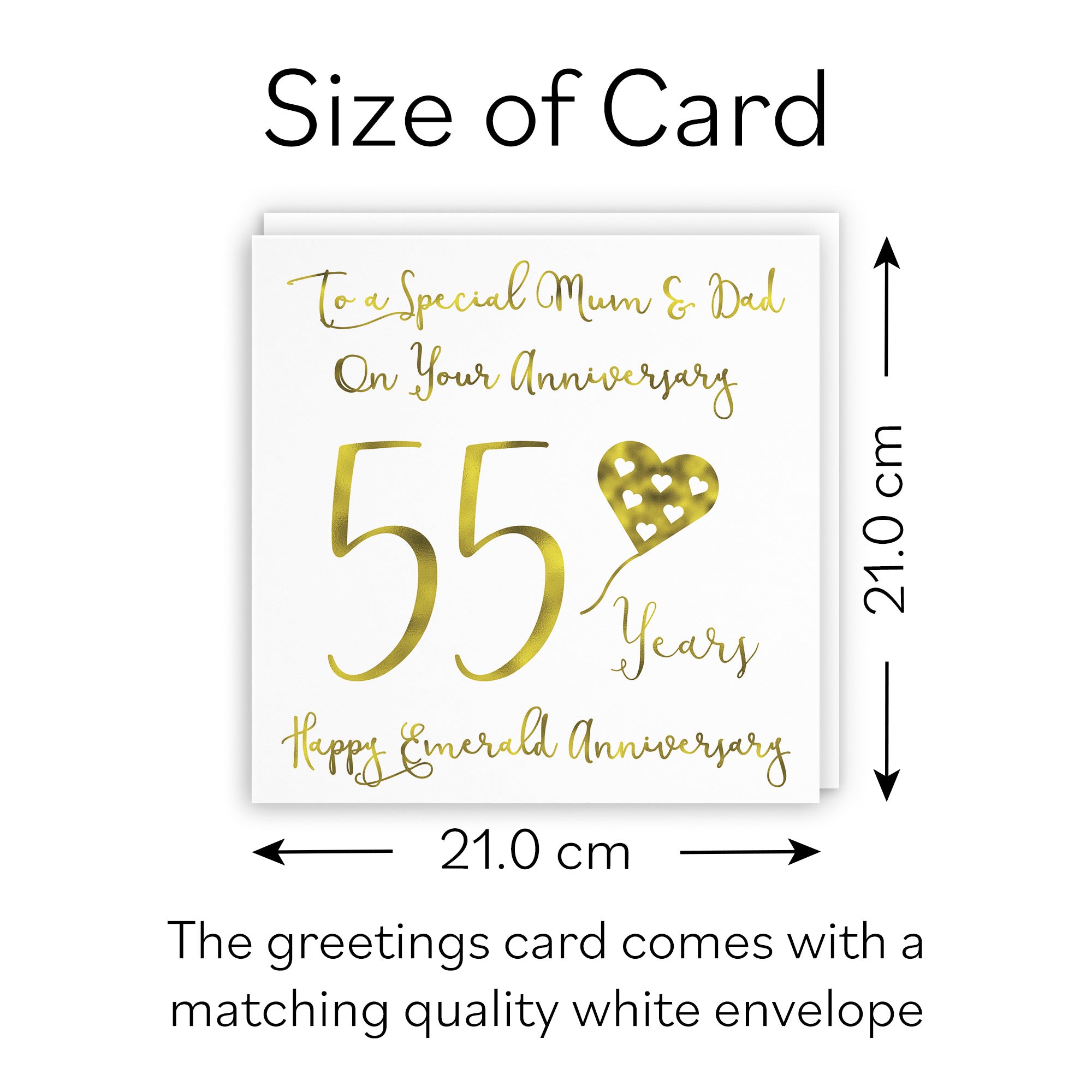 Large Mum And Dad 55th Anniversary Card Milano - Default Title (B0BBRXG7Z1)