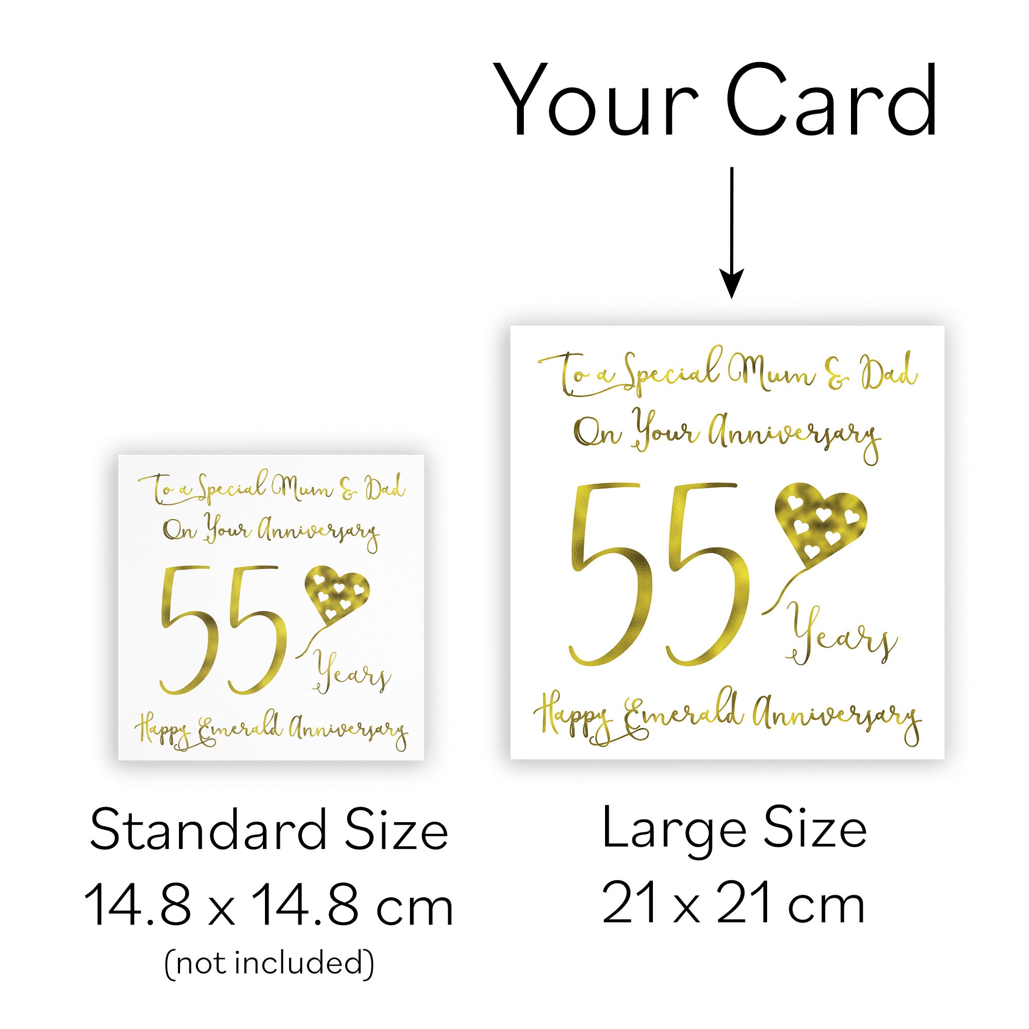 Large Mum And Dad 55th Anniversary Card Milano - Default Title (B0BBRXG7Z1)