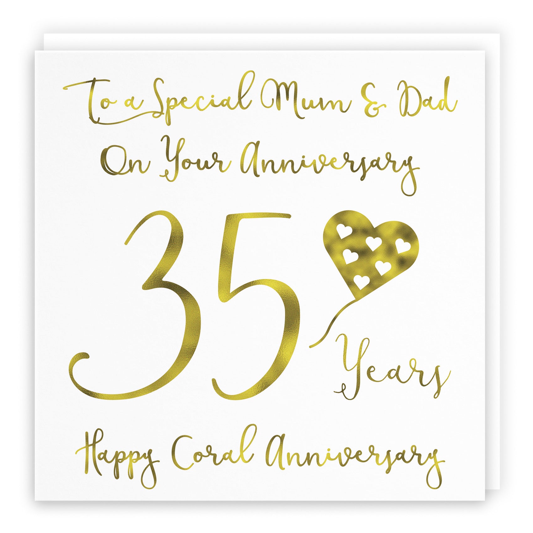 Large Mum And Dad 35th Anniversary Card Milano - Default Title (B0BBRYFMPC)