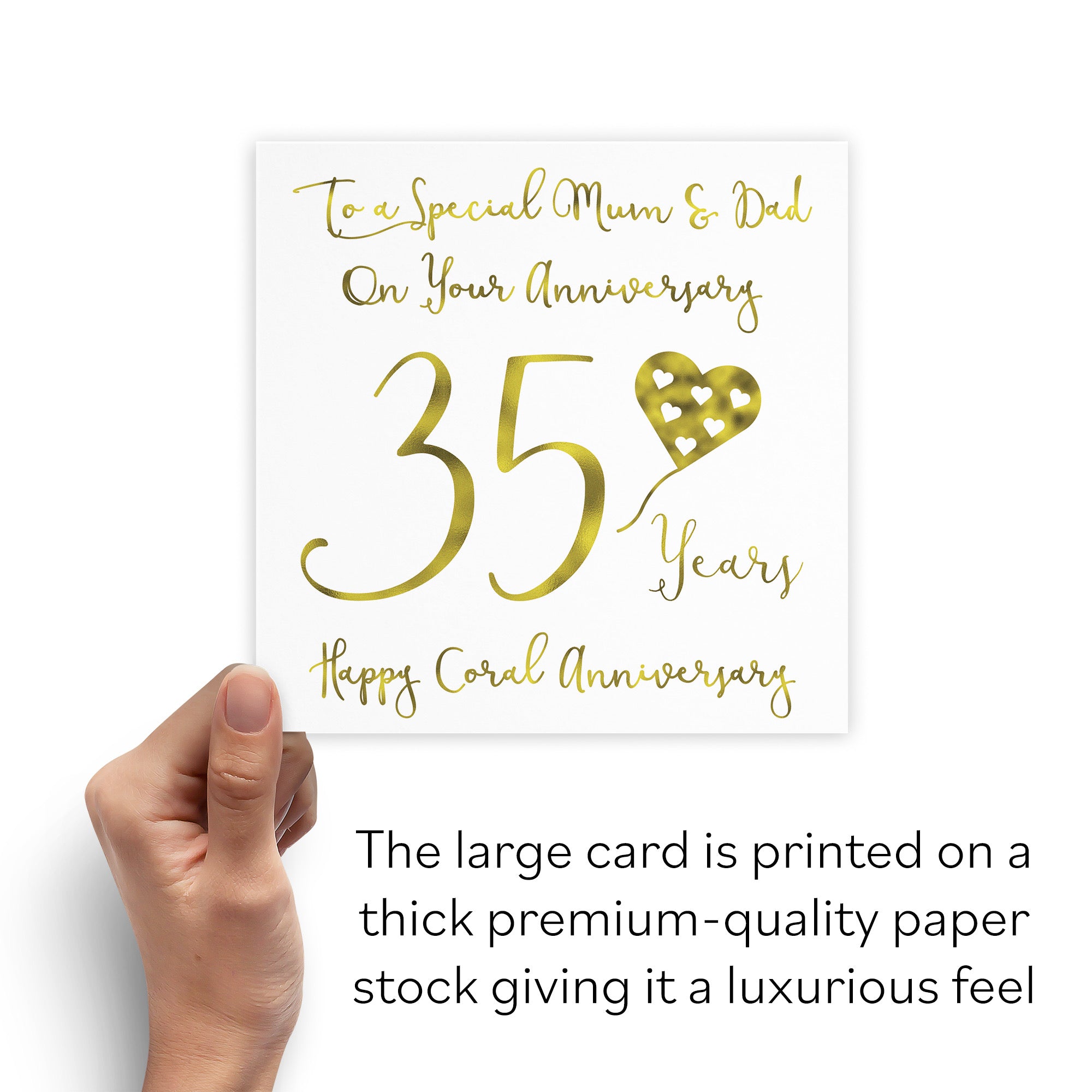 Large Mum And Dad 35th Anniversary Card Milano - Default Title (B0BBRYFMPC)