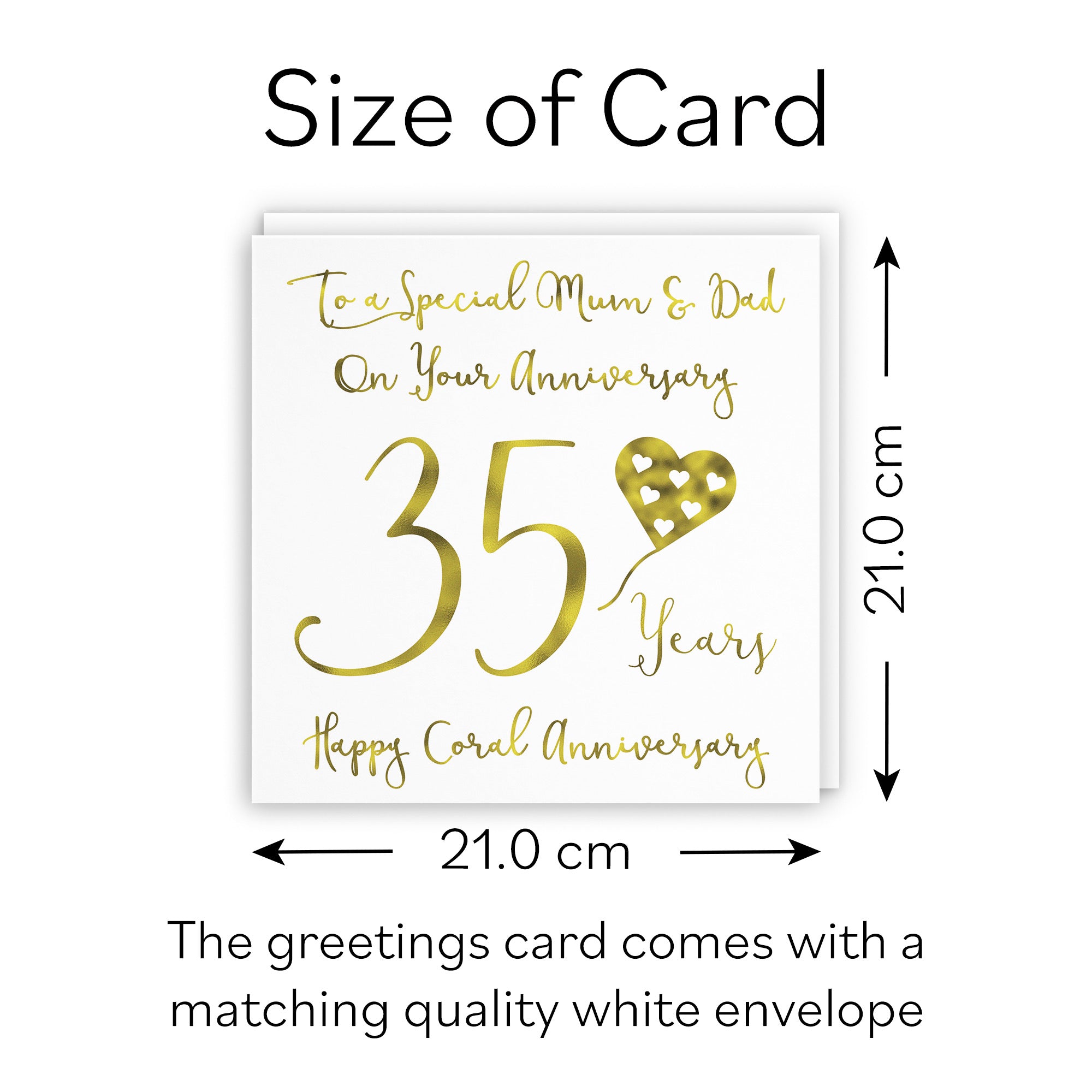 Large Mum And Dad 35th Anniversary Card Milano - Default Title (B0BBRYFMPC)