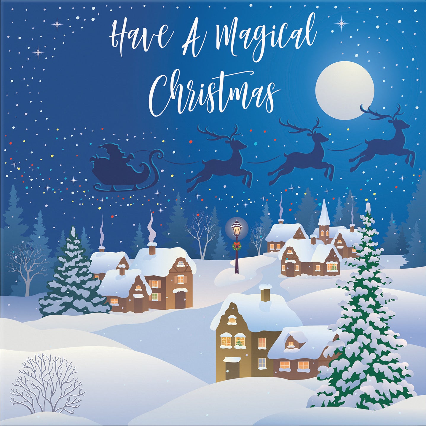 Large Individual Christmas Card Winter Wonderland - Default Title (B0BBRZHPZP)
