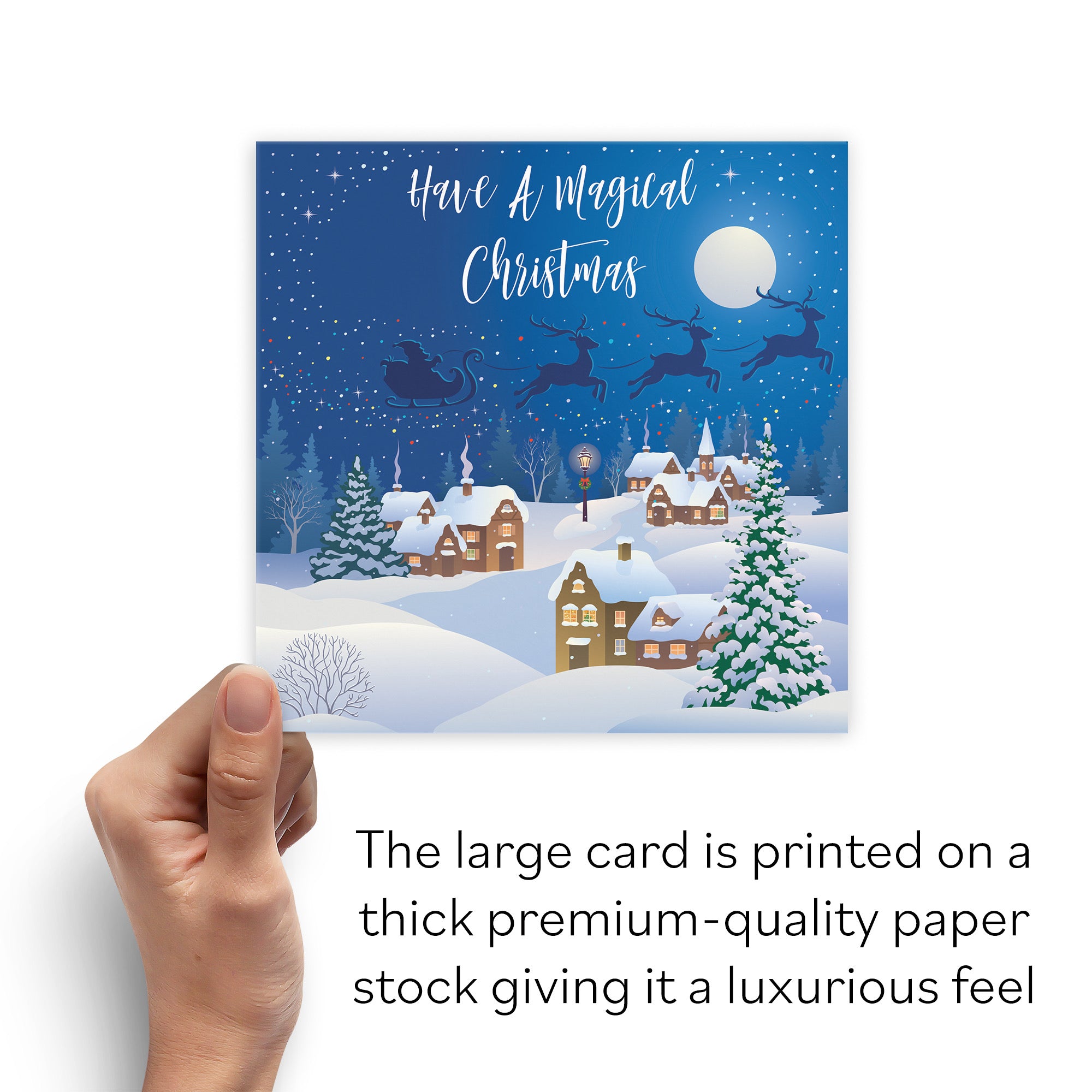 Large Individual Christmas Card Winter Wonderland - Default Title (B0BBRZHPZP)