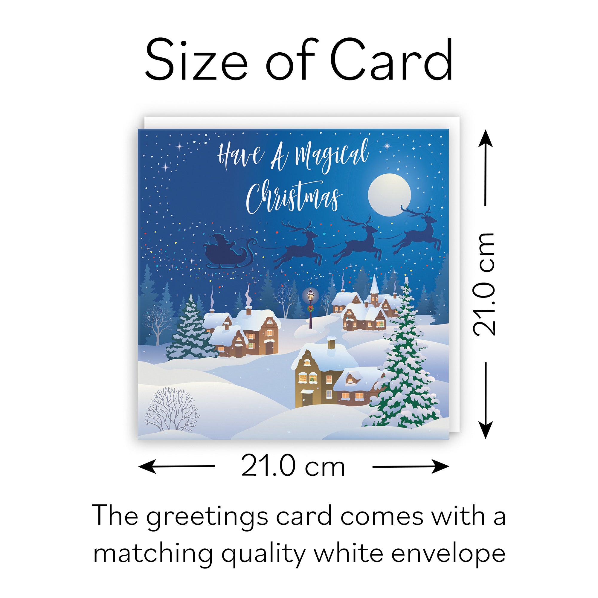 Large Individual Christmas Card Winter Wonderland - Default Title (B0BBRZHPZP)