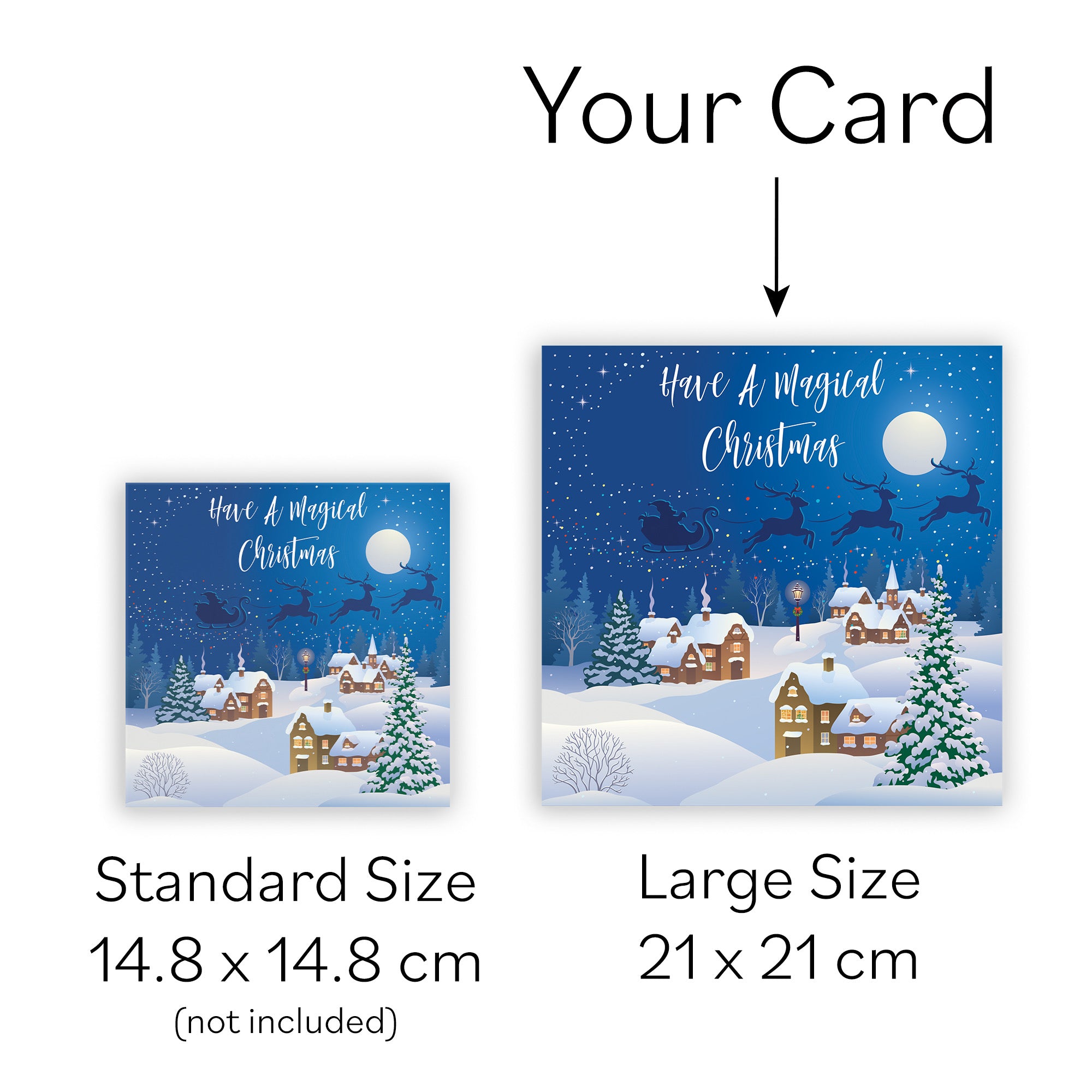 Large Individual Christmas Card Winter Wonderland - Default Title (B0BBRZHPZP)