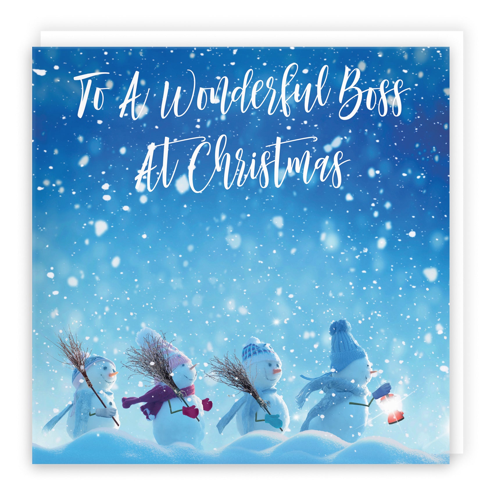 Large Boss Christmas Card Snow People - Default Title (B0BBS1CRYC)