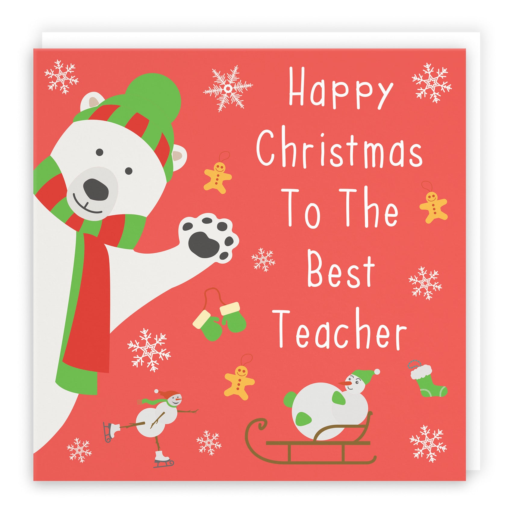 Large Teacher Christmas Card Iconic - Default Title (B0BBS2SRSS)