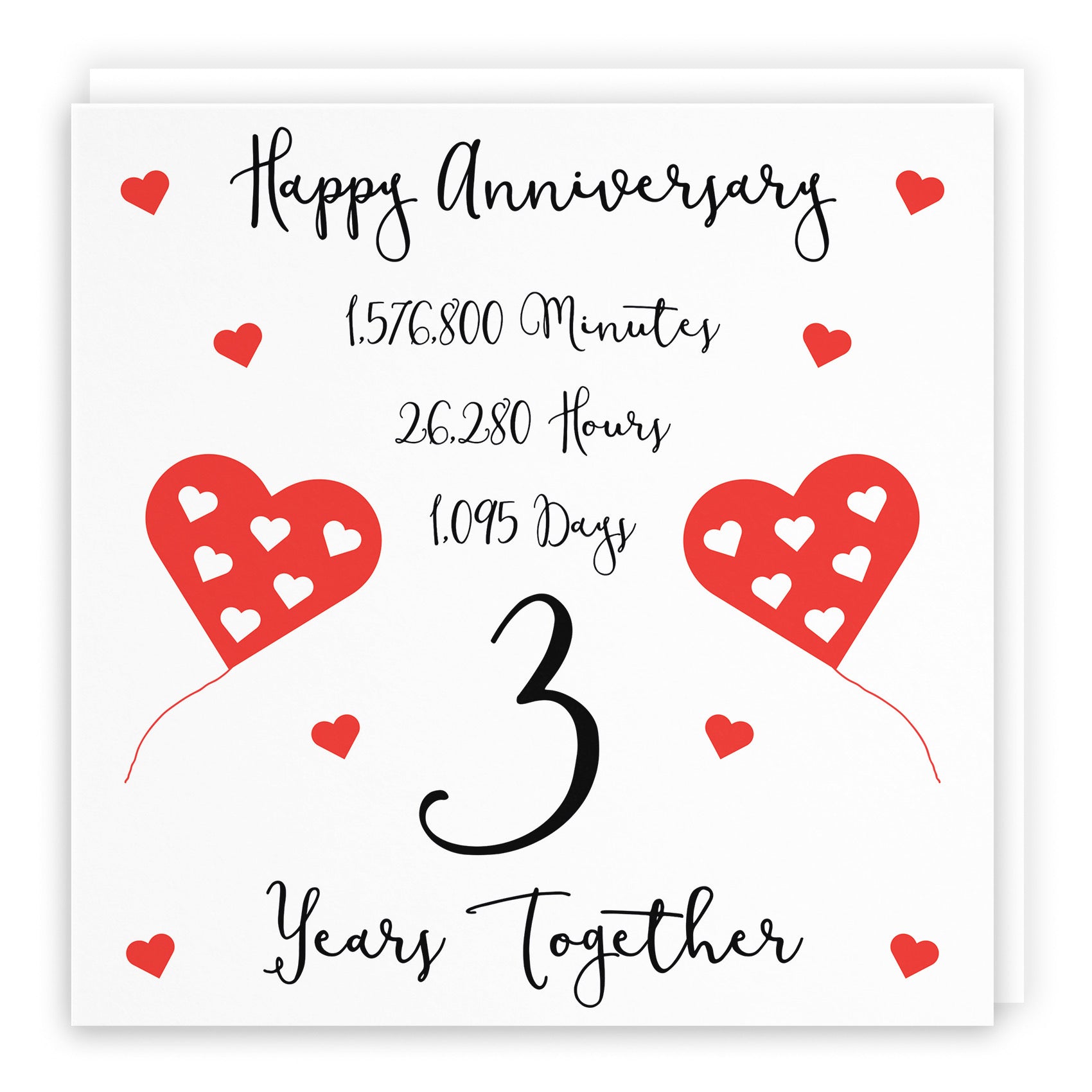 Large 3rd Anniversary Card Timeless - Default Title (B0BBSC9S6T)