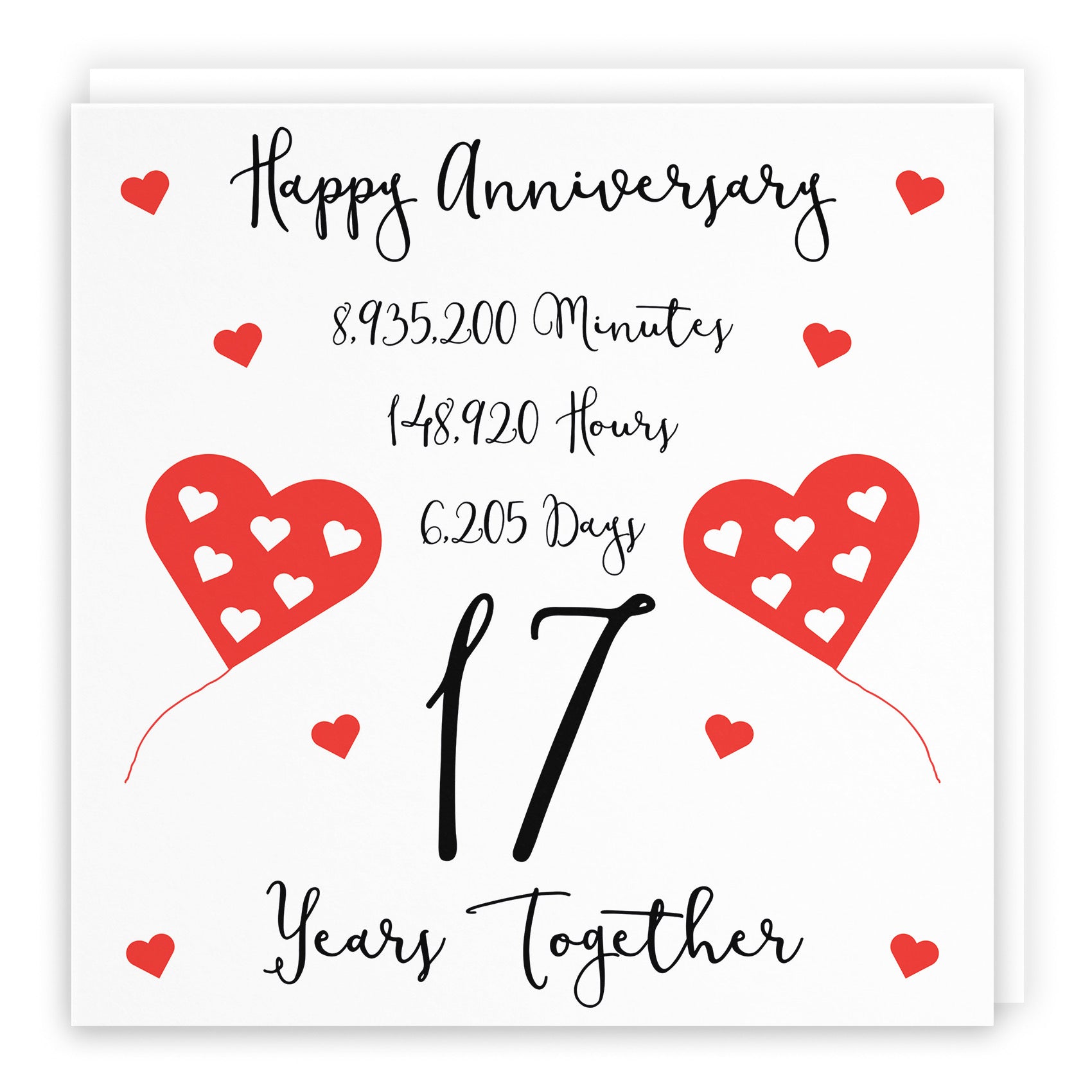 Large 17th Anniversary Card Timeless - Default Title (B0BBSKSQYG)