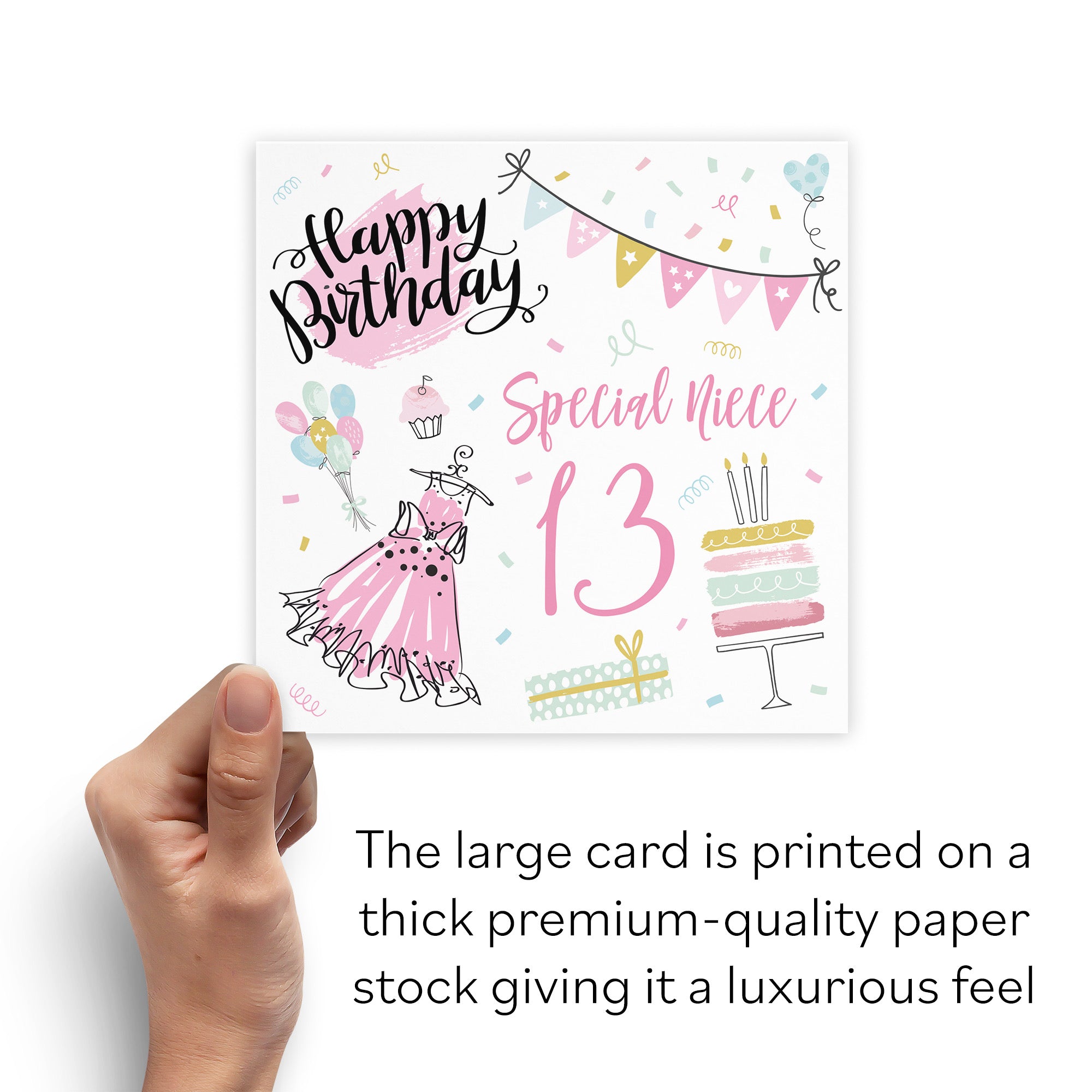 Large Niece 13th Birthday Card Party - Default Title (B0BPT2KFJR)