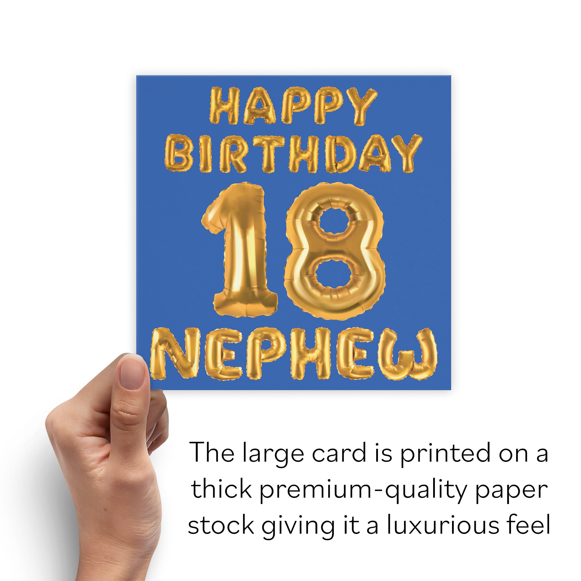 Large Nephew 18th Birthday Card Balloon - Default Title (B0BPT36LGC)