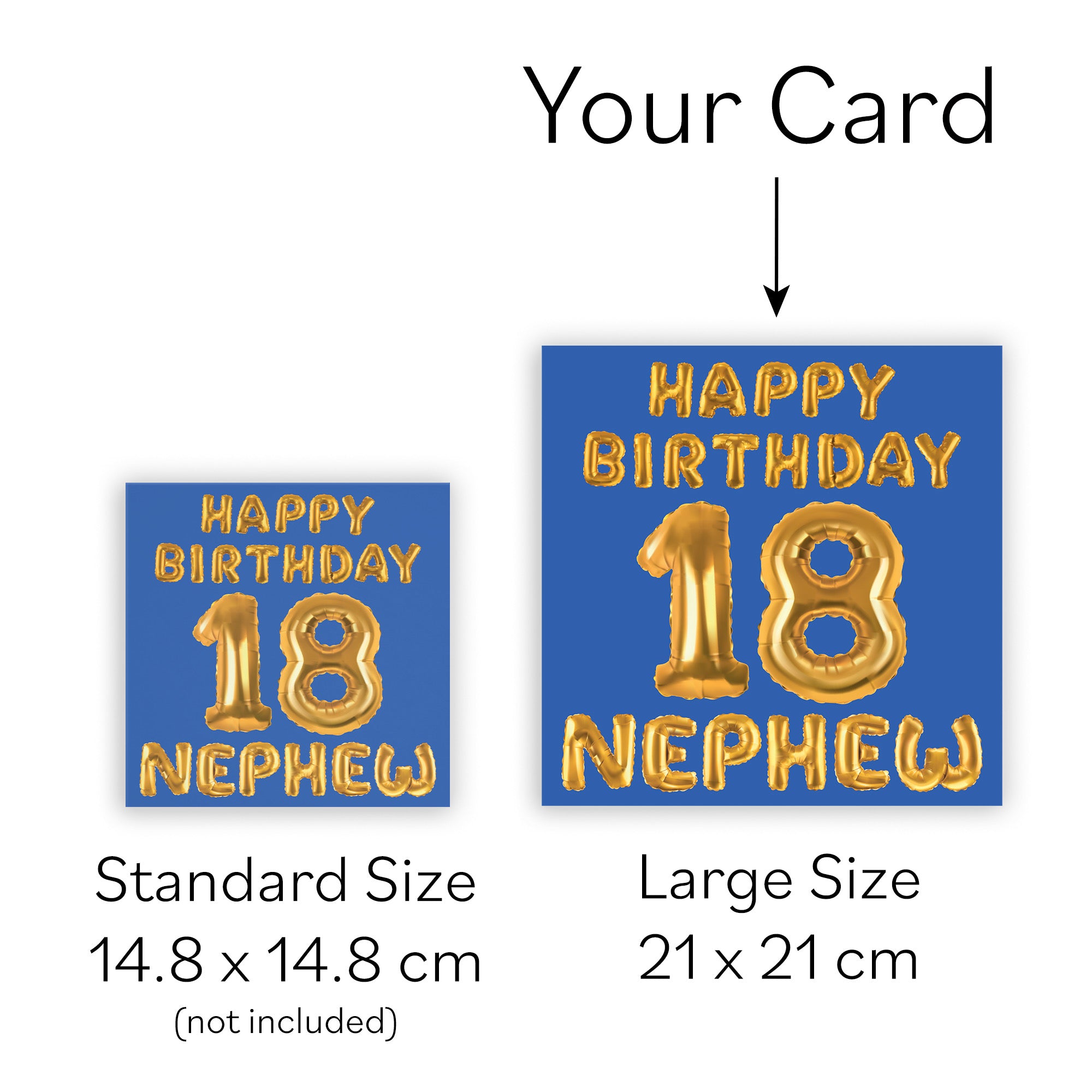 Large Nephew 18th Birthday Card Balloon - Default Title (B0BPT36LGC)