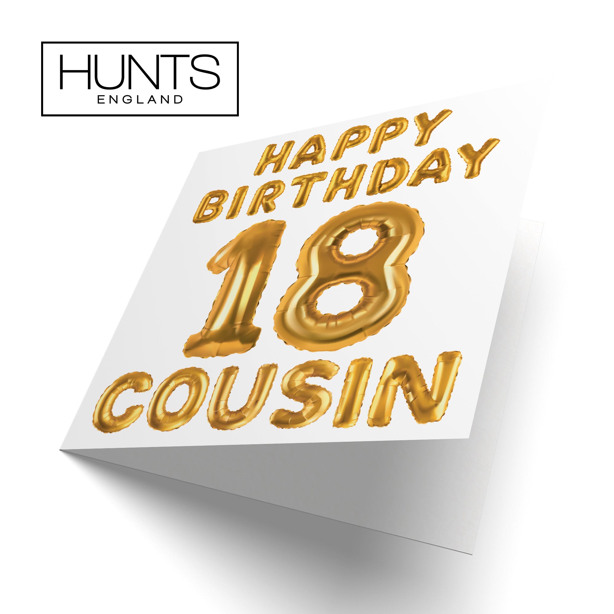 Large Cousin 18th Birthday Card Balloon - Default Title (B0BPT3MCN7)