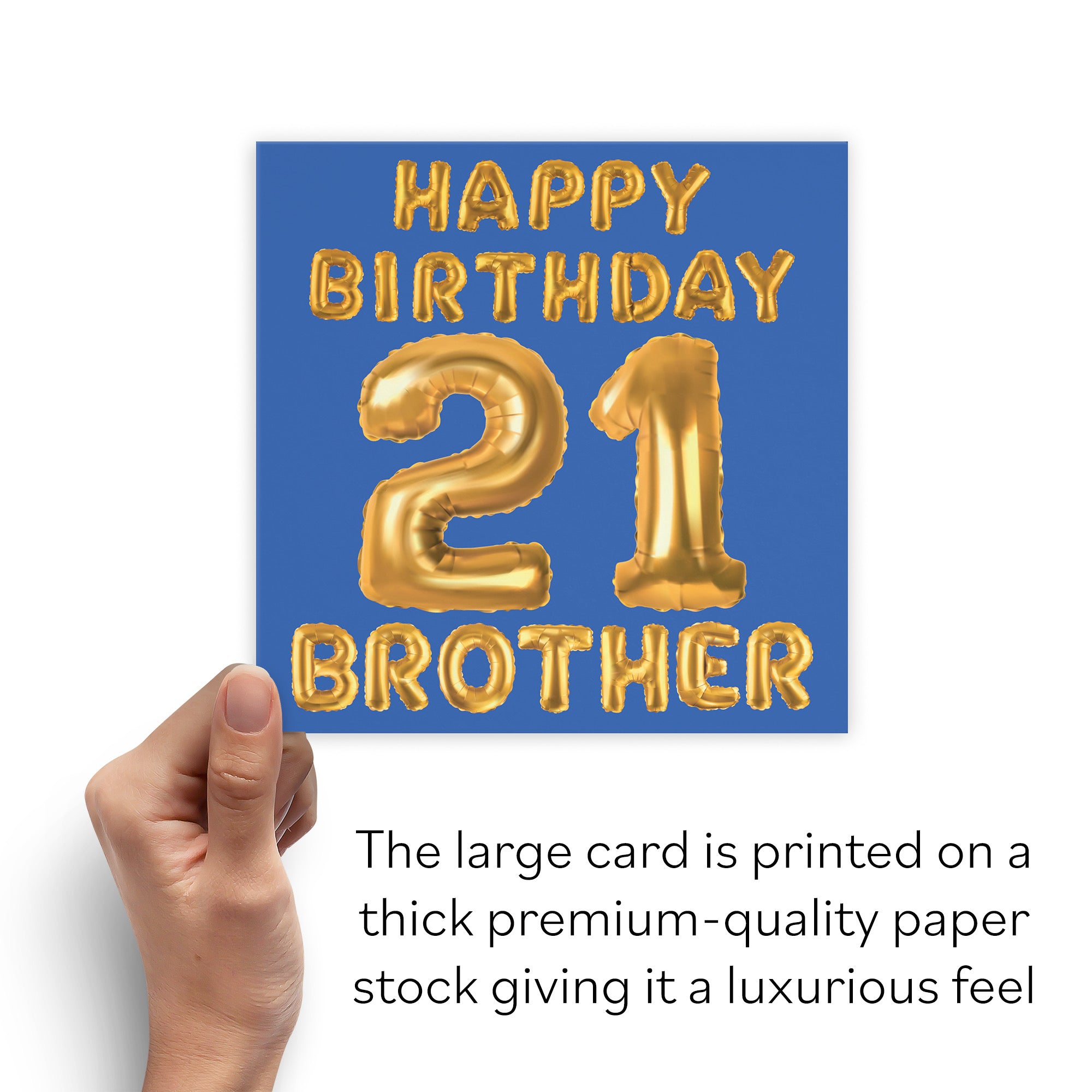 Large Brother 21st Birthday Card Balloon - Default Title (B0BPT3YDC7)