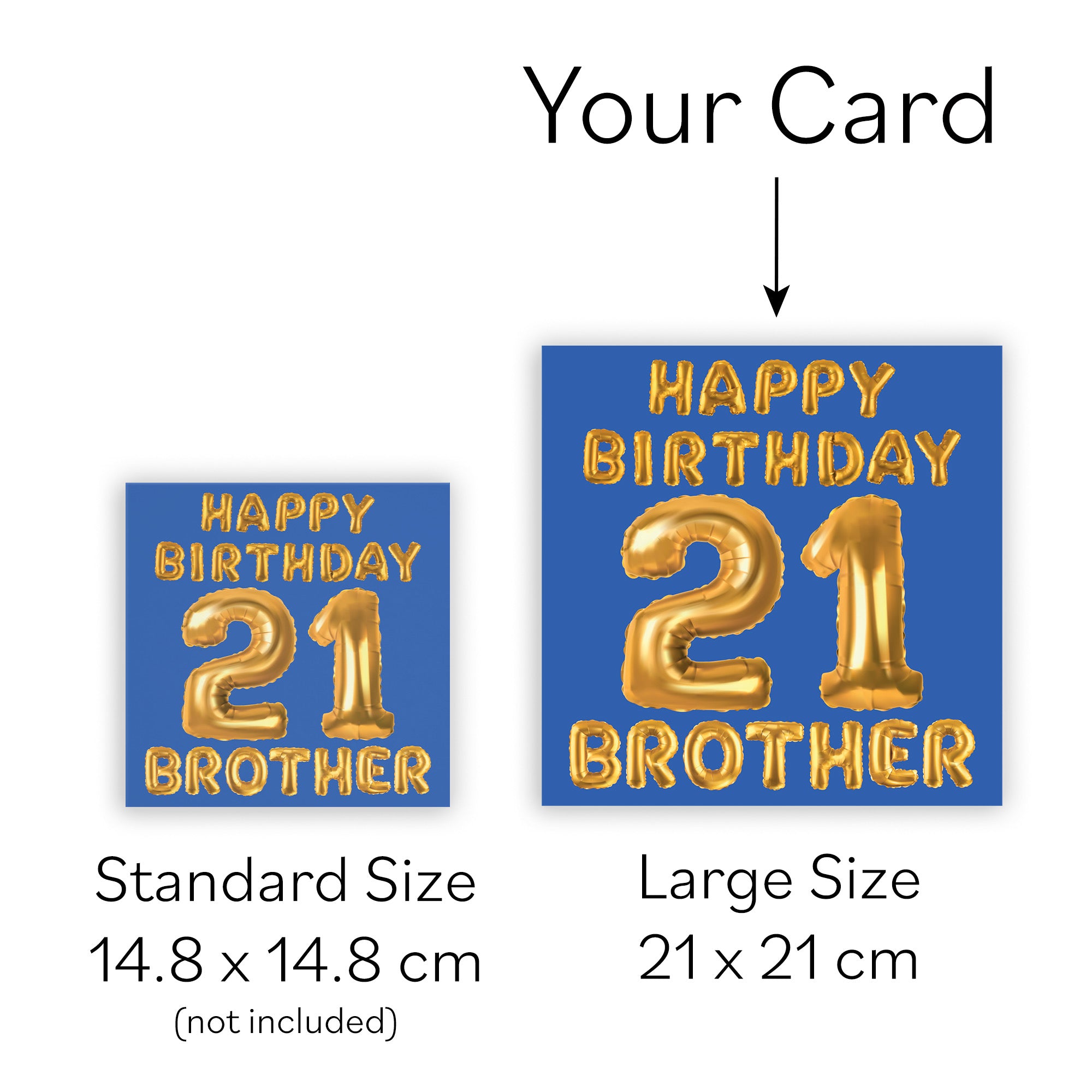 Large Brother 21st Birthday Card Balloon - Default Title (B0BPT3YDC7)