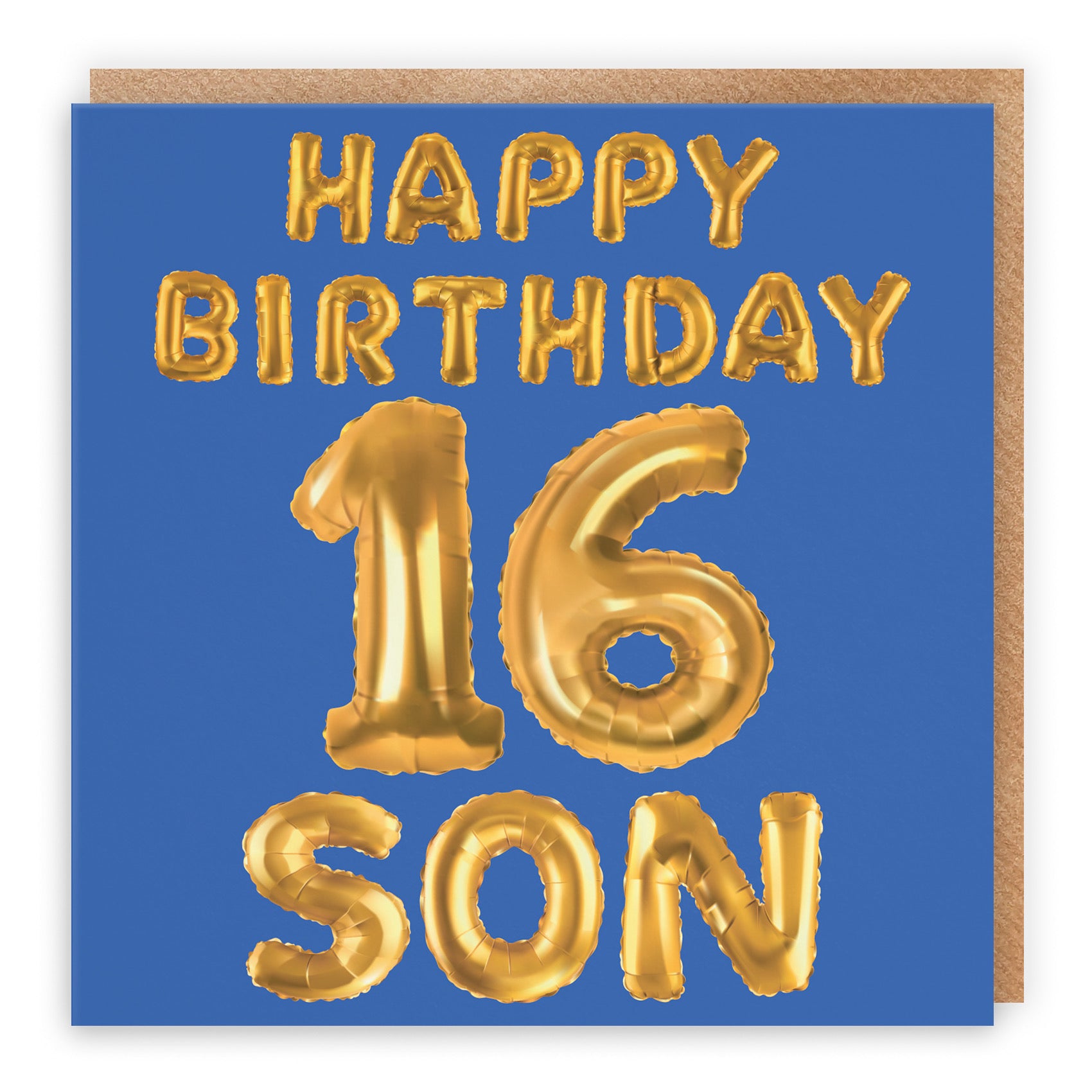 Large Son 16th Birthday Card Balloon - Default Title (B0BPT4FD48)