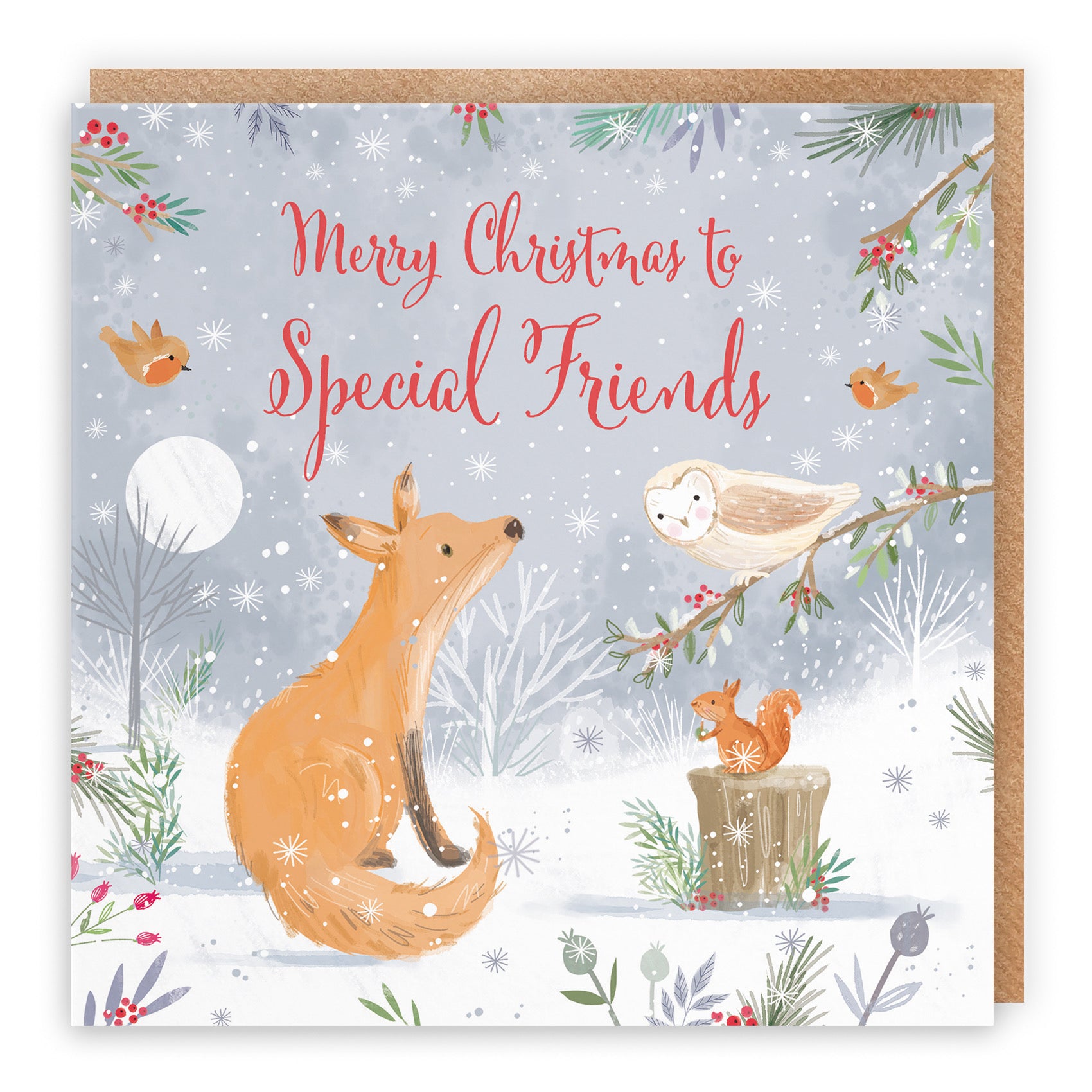 Special Friends Fox Christmas Card Nature's Treasures - Default Title (B0CMJ6TDFD)