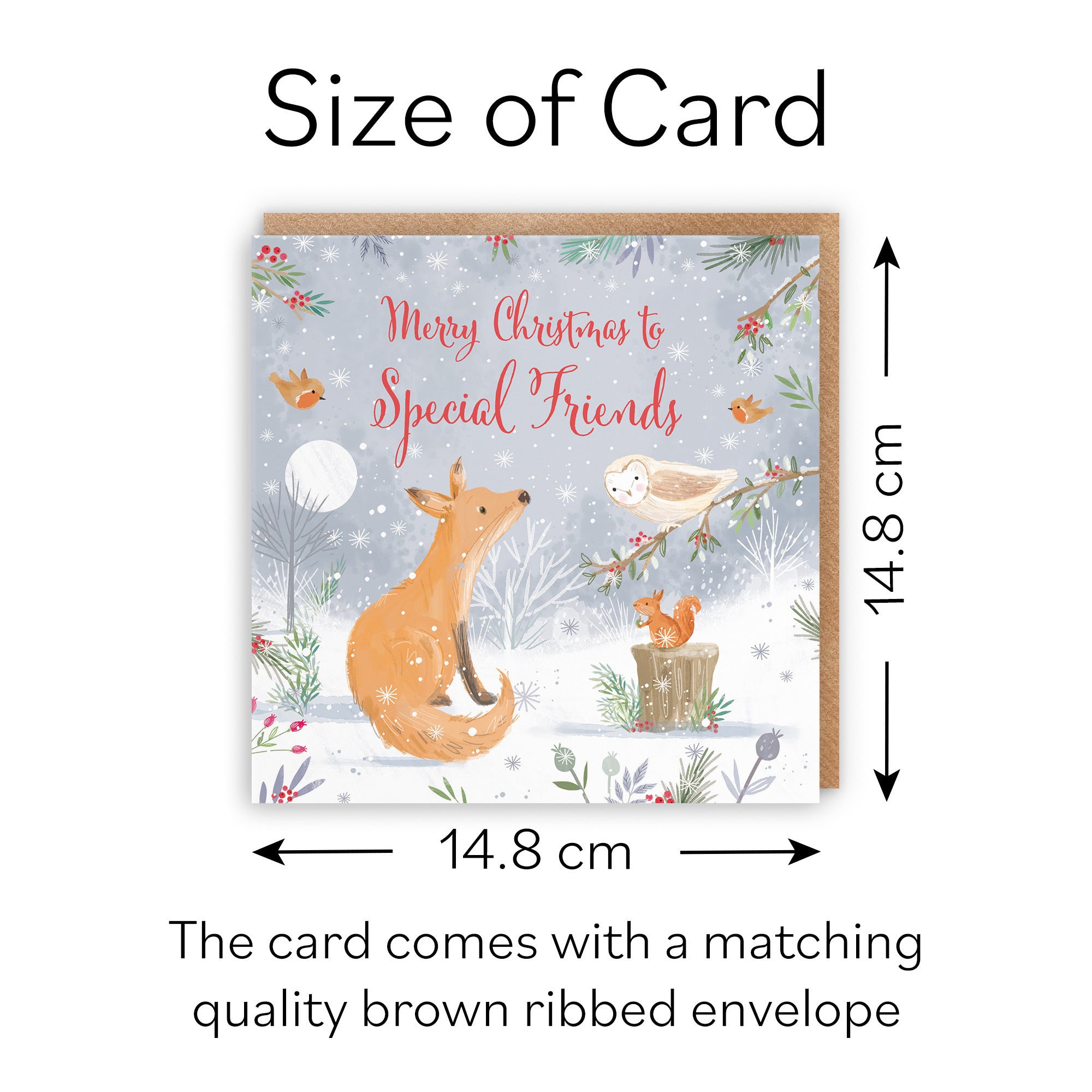 Special Friends Fox Christmas Card Nature's Treasures - Default Title (B0CMJ6TDFD)