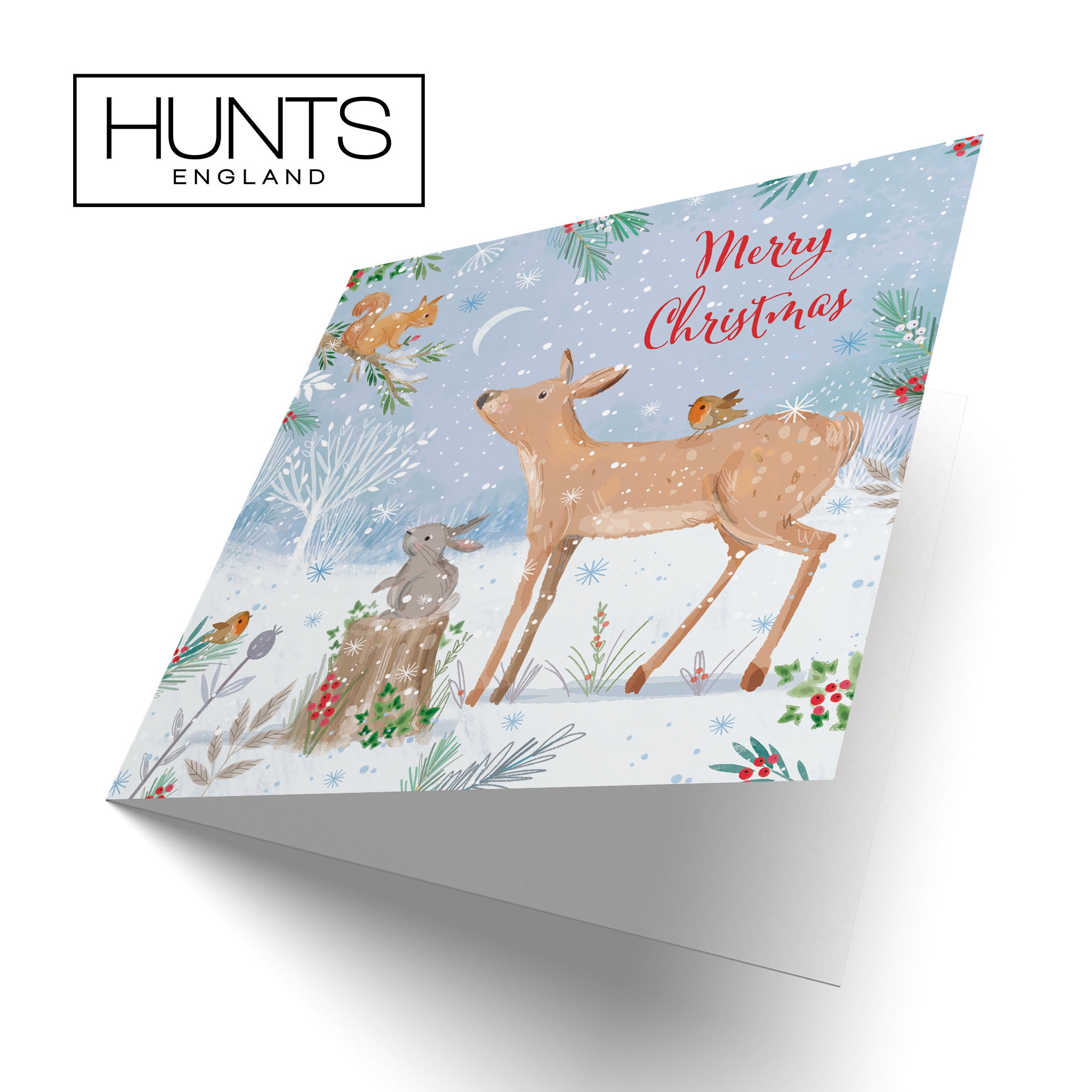 Merry Christmas Deer Family Fun Card Nature's Treasures - Default Title (B0CMJ89R57)