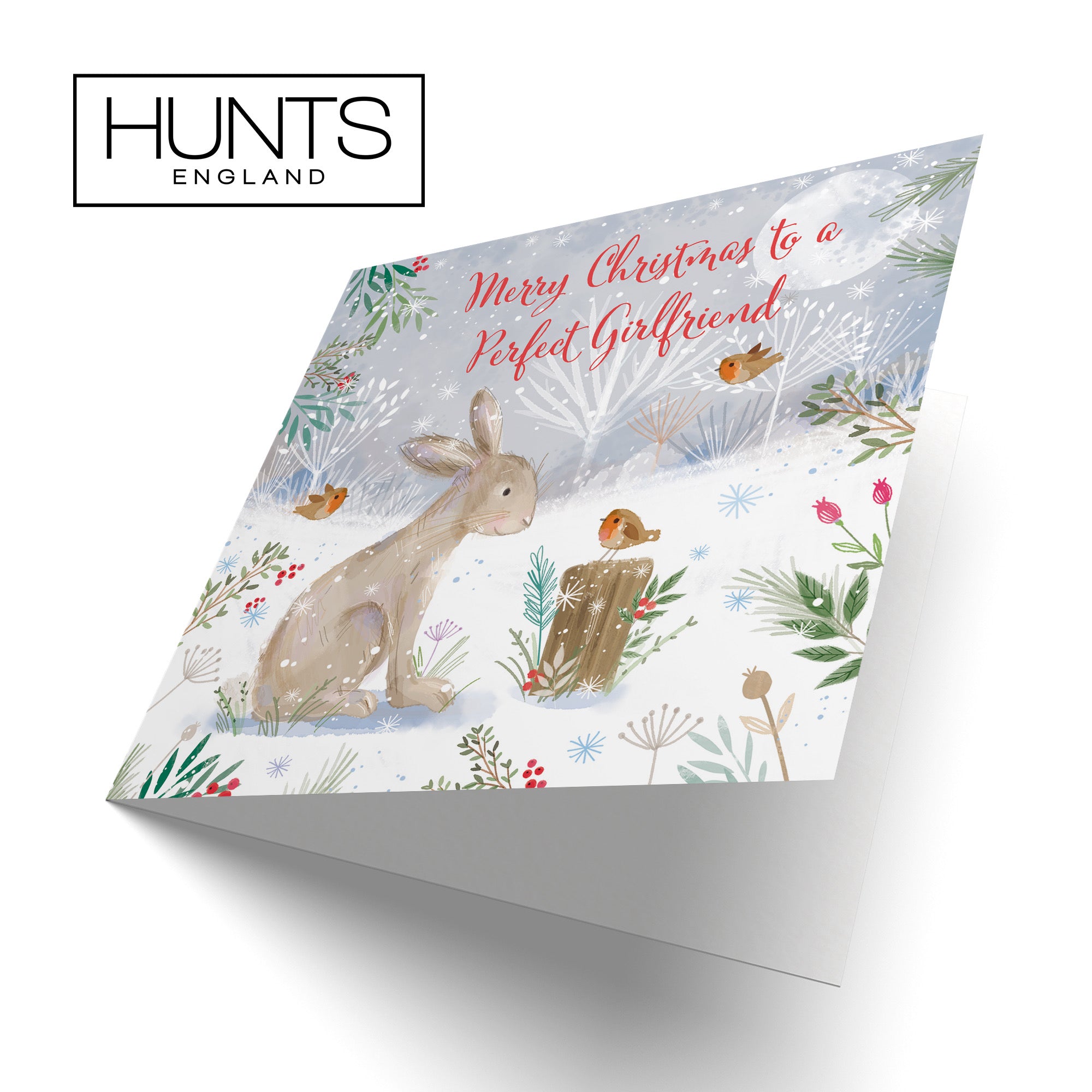 Girlfriend Cute Hare Christmas Card Nature's Treasures - Default Title (B0CMJ9HDZJ)