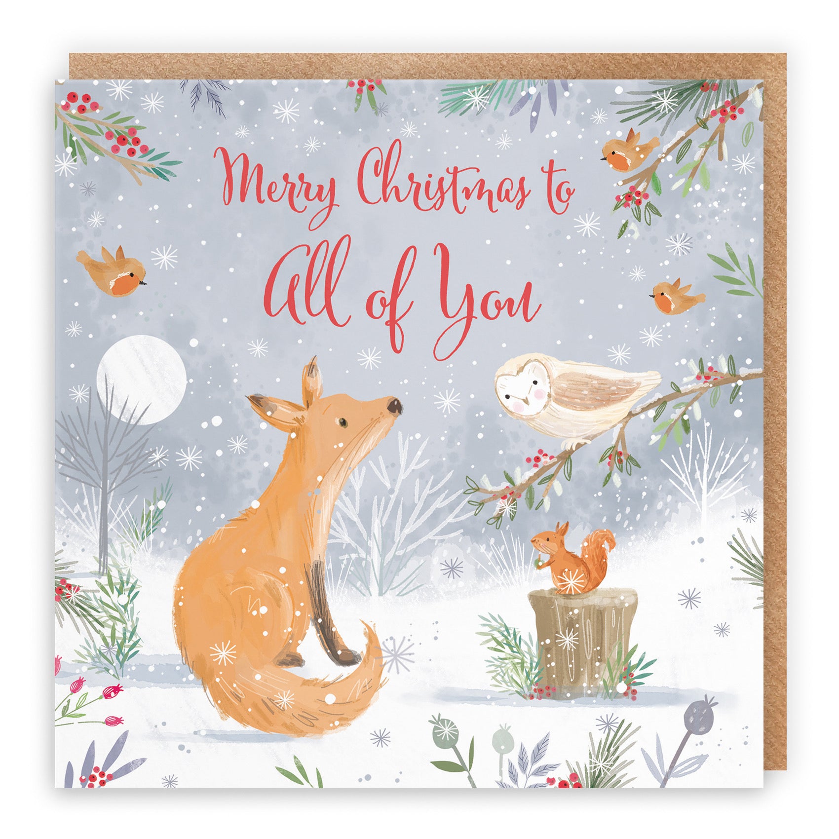 All Of You Cute Fox Christmas Card Nature's Treasures - Default Title (B0CMJ9P34V)