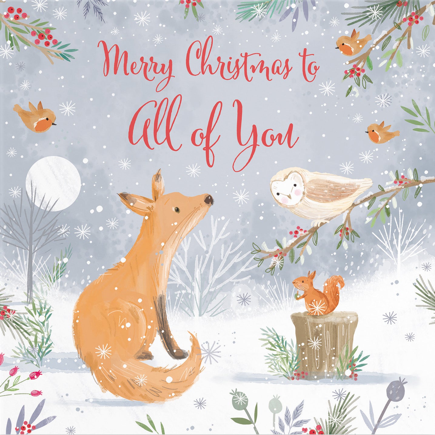 All Of You Cute Fox Christmas Card Nature's Treasures - Default Title (B0CMJ9P34V)