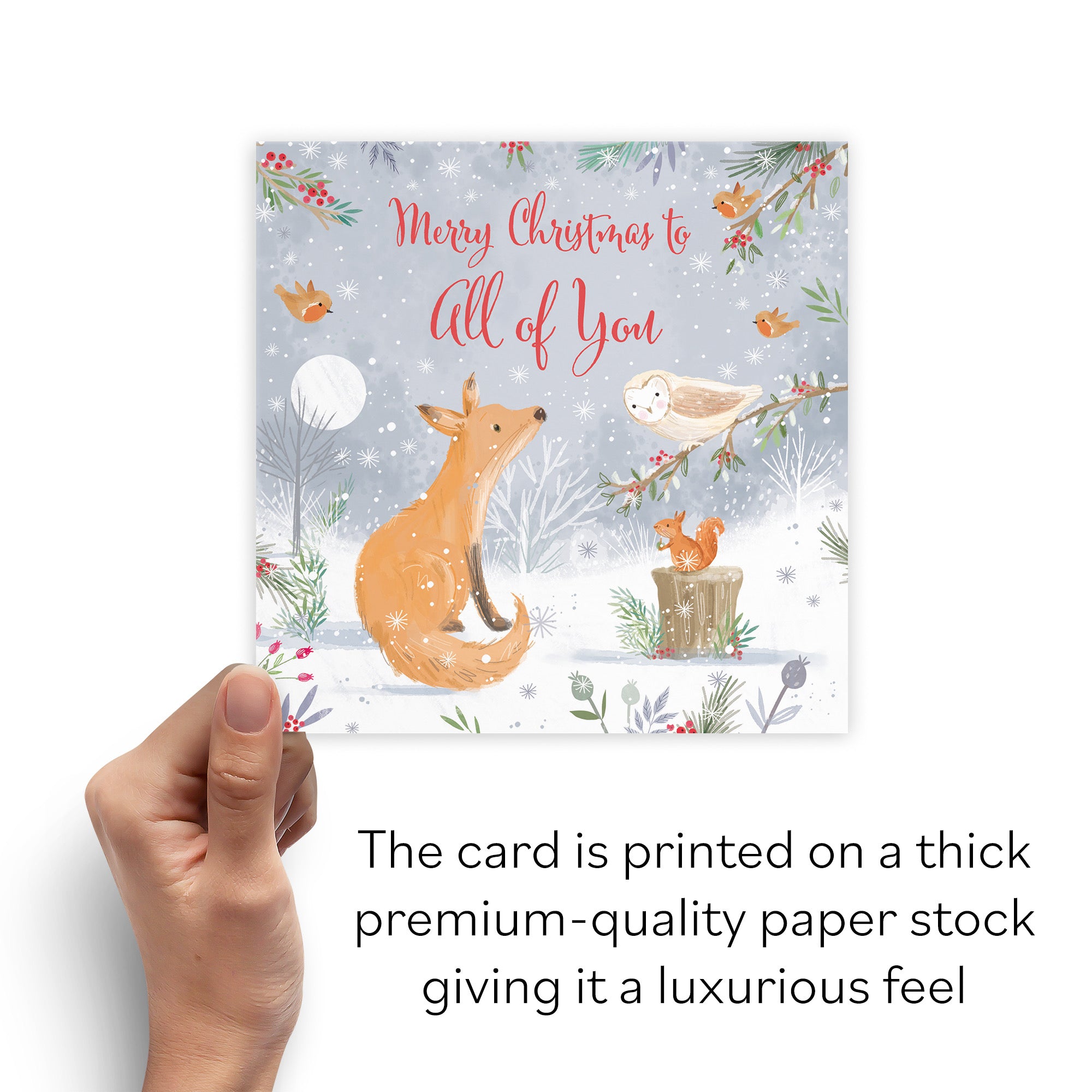 All Of You Cute Fox Christmas Card Nature's Treasures - Default Title (B0CMJ9P34V)