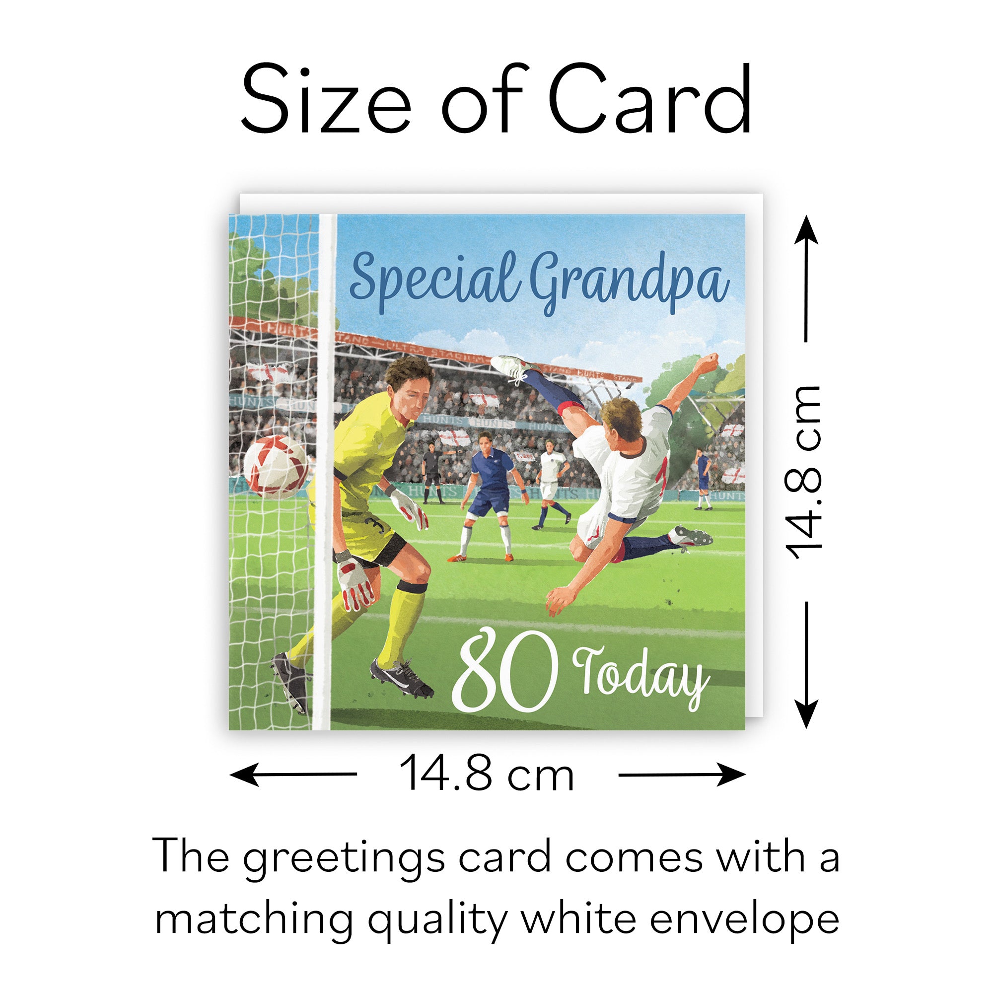 80th Grandpa Football Birthday Card Milo's Gallery - Default Title (B0CNXVRSG2)