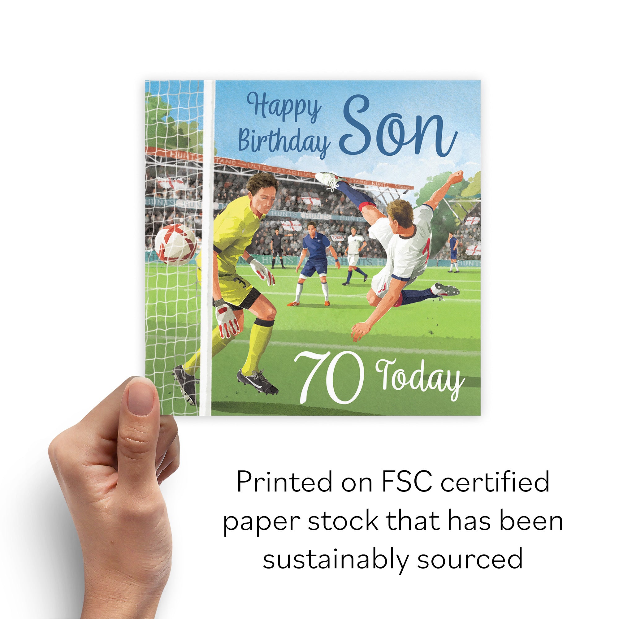 70th Son Football Birthday Card Milo's Gallery - Default Title (B0CNXW918W)