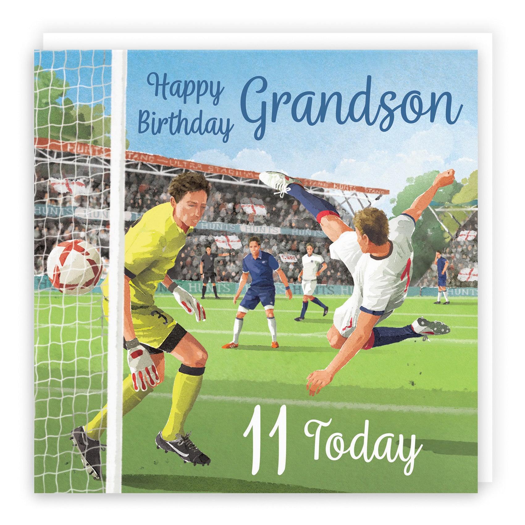 11th Grandson Football Birthday Card Milo's Gallery - Default Title (B0CNXW992T)