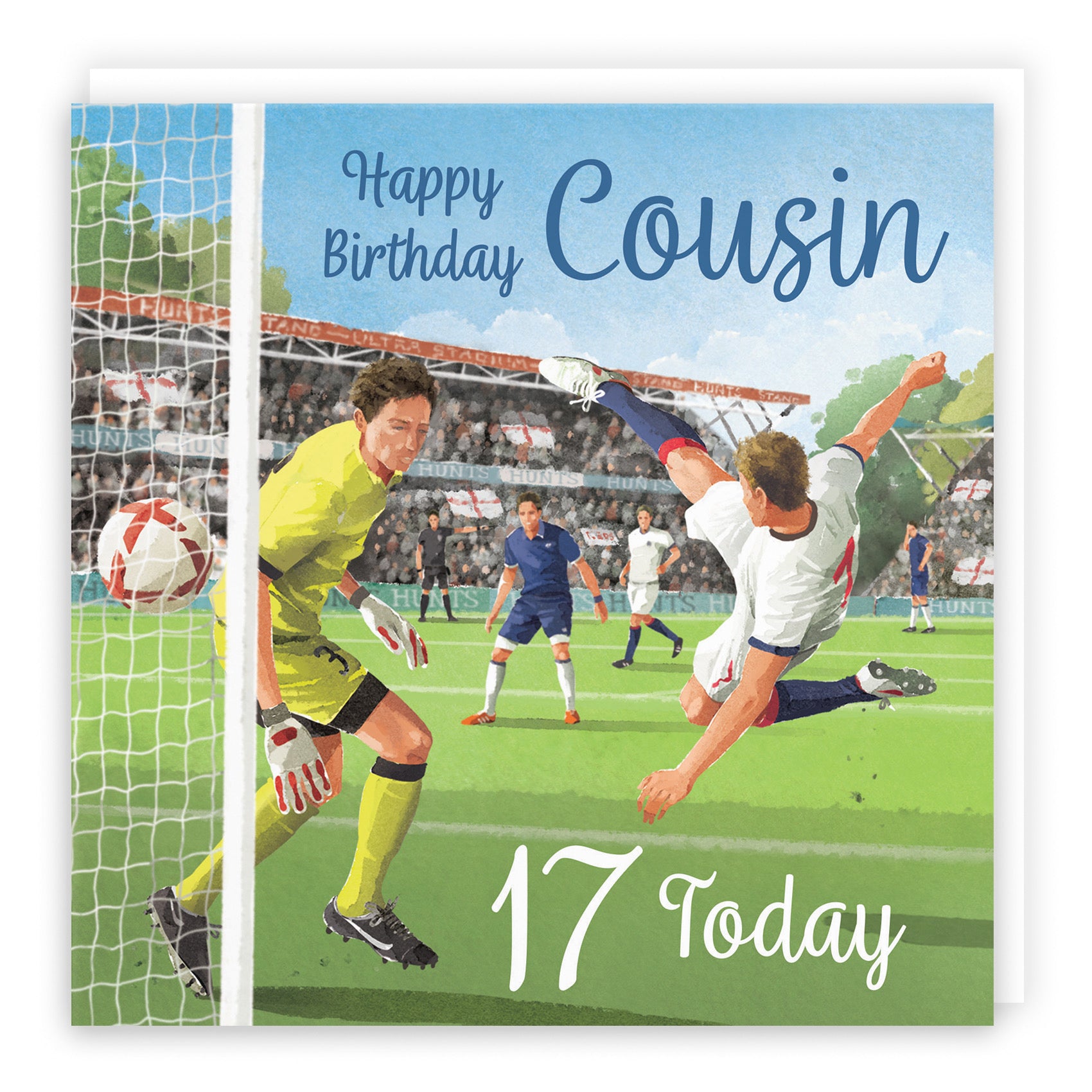 17th Cousin Football Birthday Card Milo's Gallery - Default Title (B0CNXWJ2Y6)