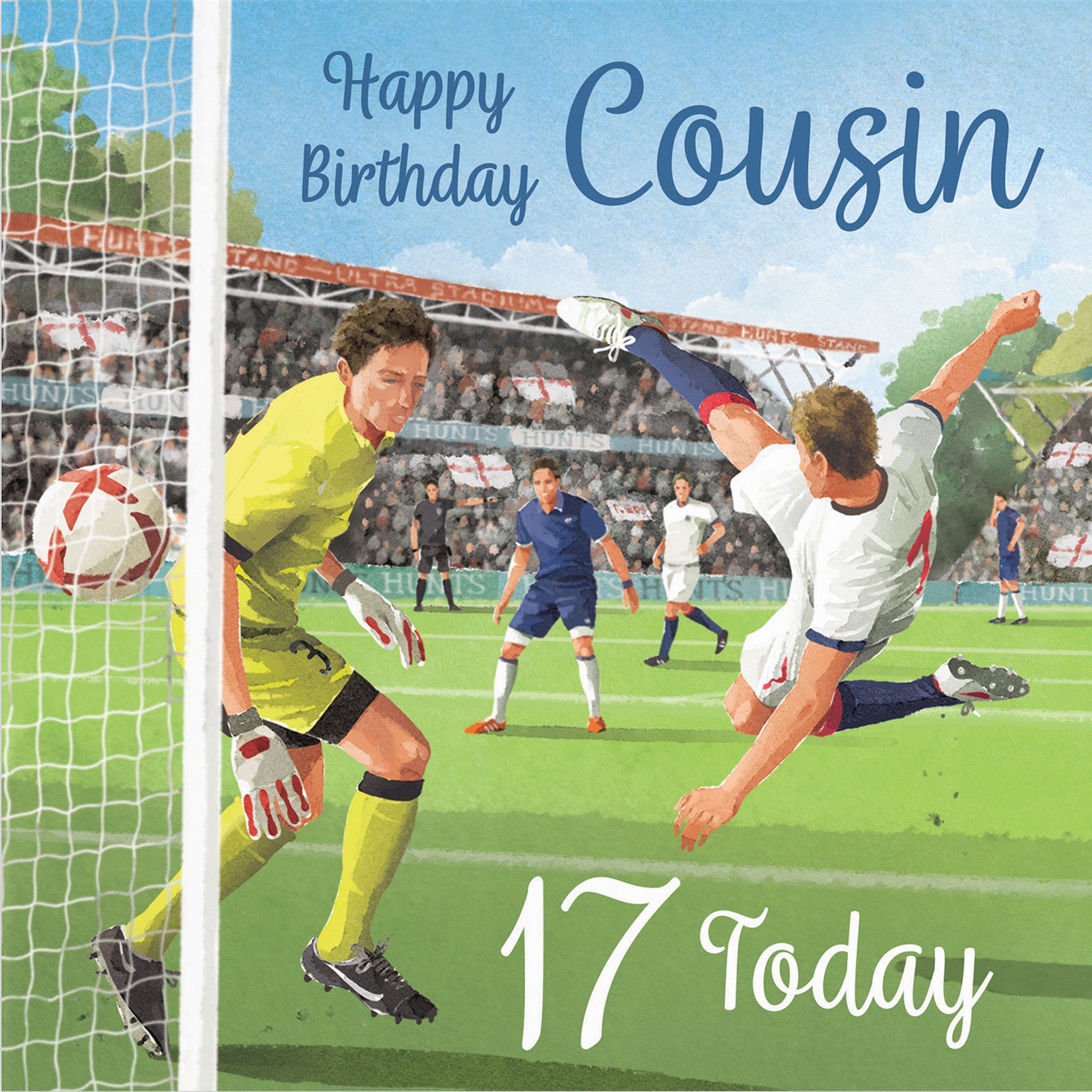 17th Cousin Football Birthday Card Milo's Gallery - Default Title (B0CNXWJ2Y6)