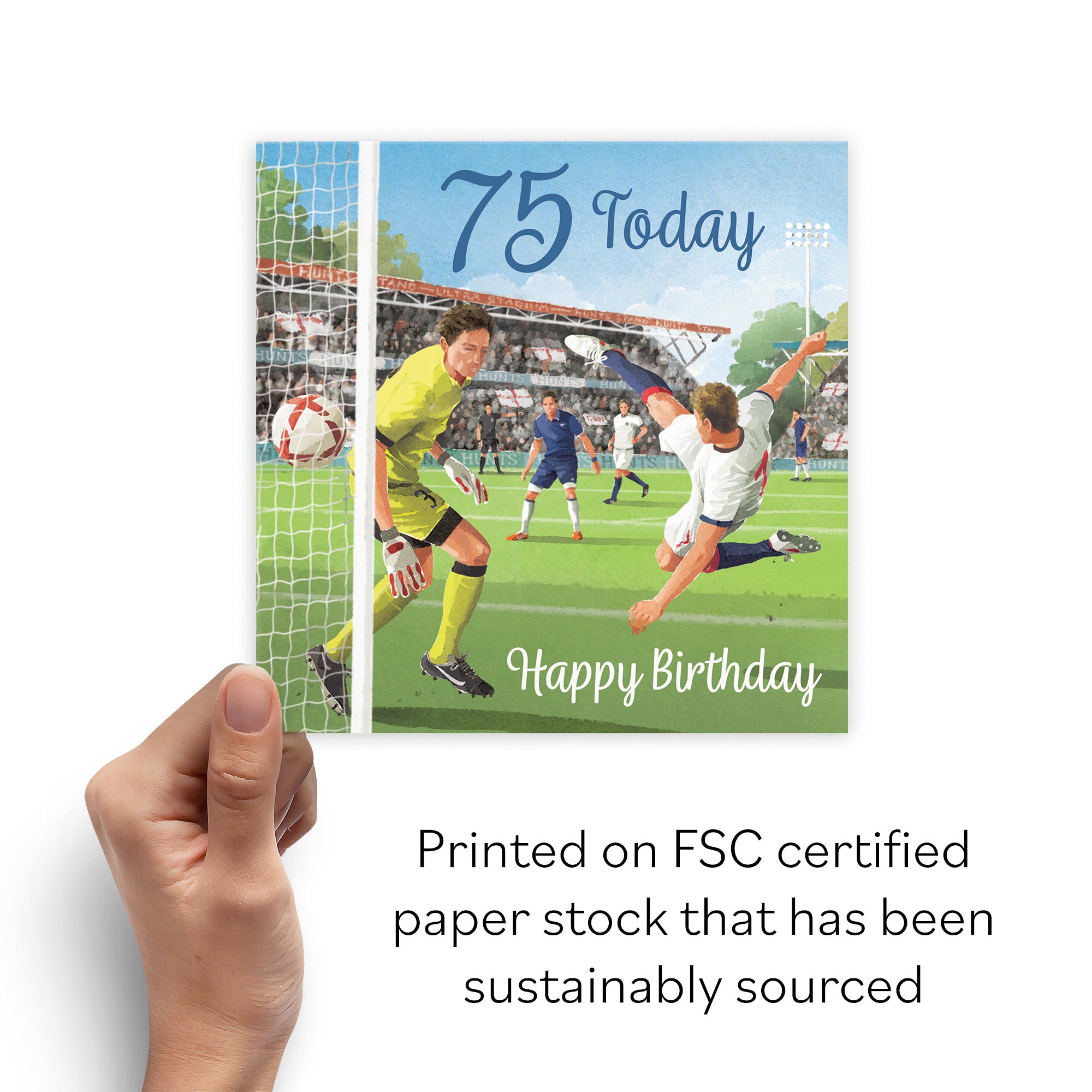 Football 75th Birthday Card Milo's Gallery - Default Title (B0CNXWTDDB)