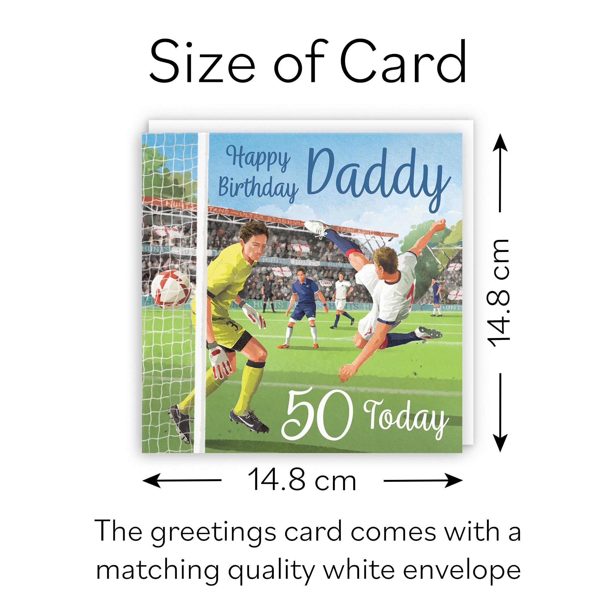 50th Daddy Football Birthday Card Milo's Gallery - Default Title (B0CNXWW77M)