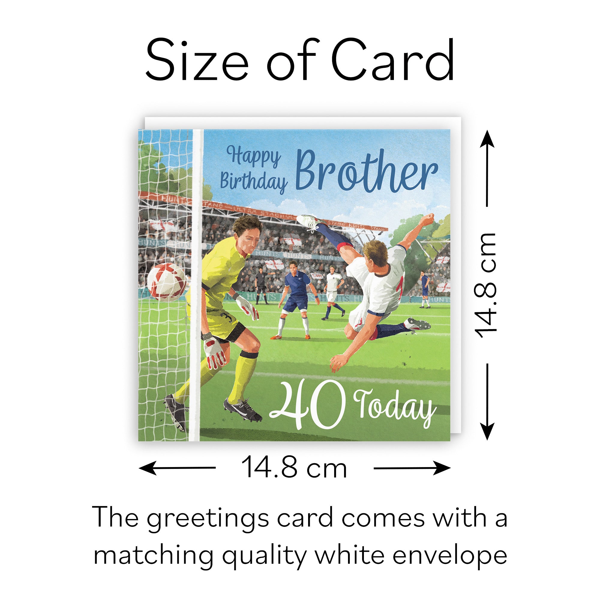 40th Brother Football Birthday Card Milo's Gallery - Default Title (B0CNXWXN1T)