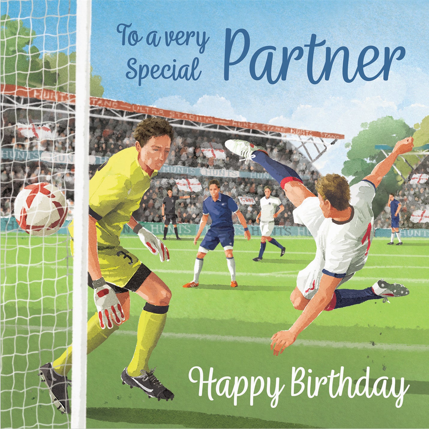 Partner Football Birthday Card Milo's Gallery - Default Title (B0CNXX137Y)