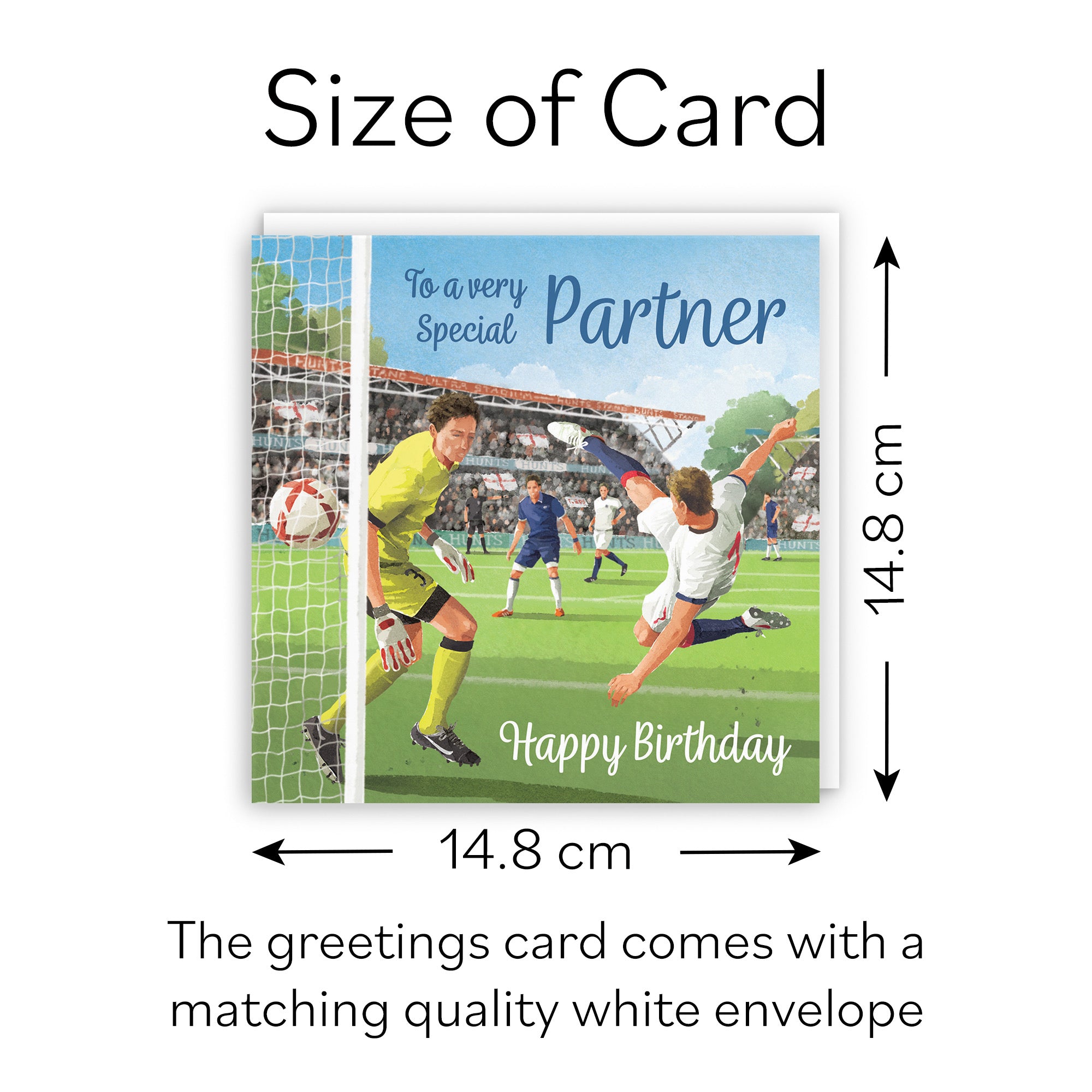 Partner Football Birthday Card Milo's Gallery - Default Title (B0CNXX137Y)