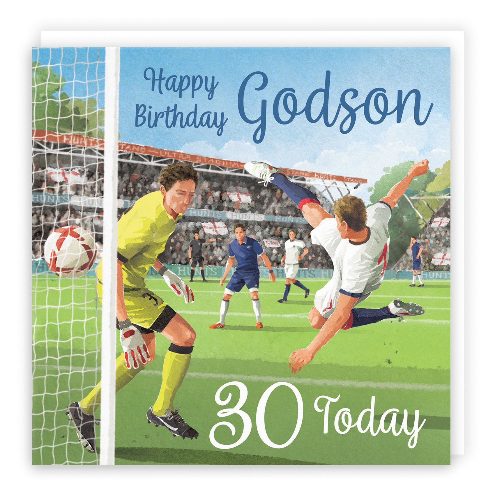 30th Godson Football Birthday Card Milo's Gallery - Default Title (B0CNXX35Y7)