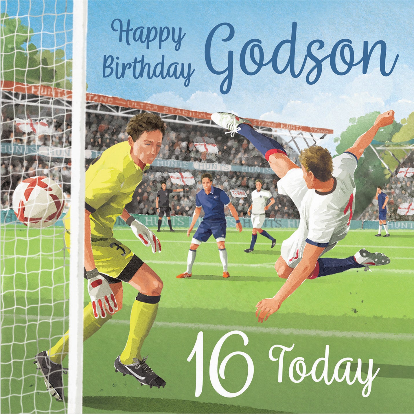 16th Godson Football Birthday Card Milo's Gallery - Default Title (B0CNXX7W8P)