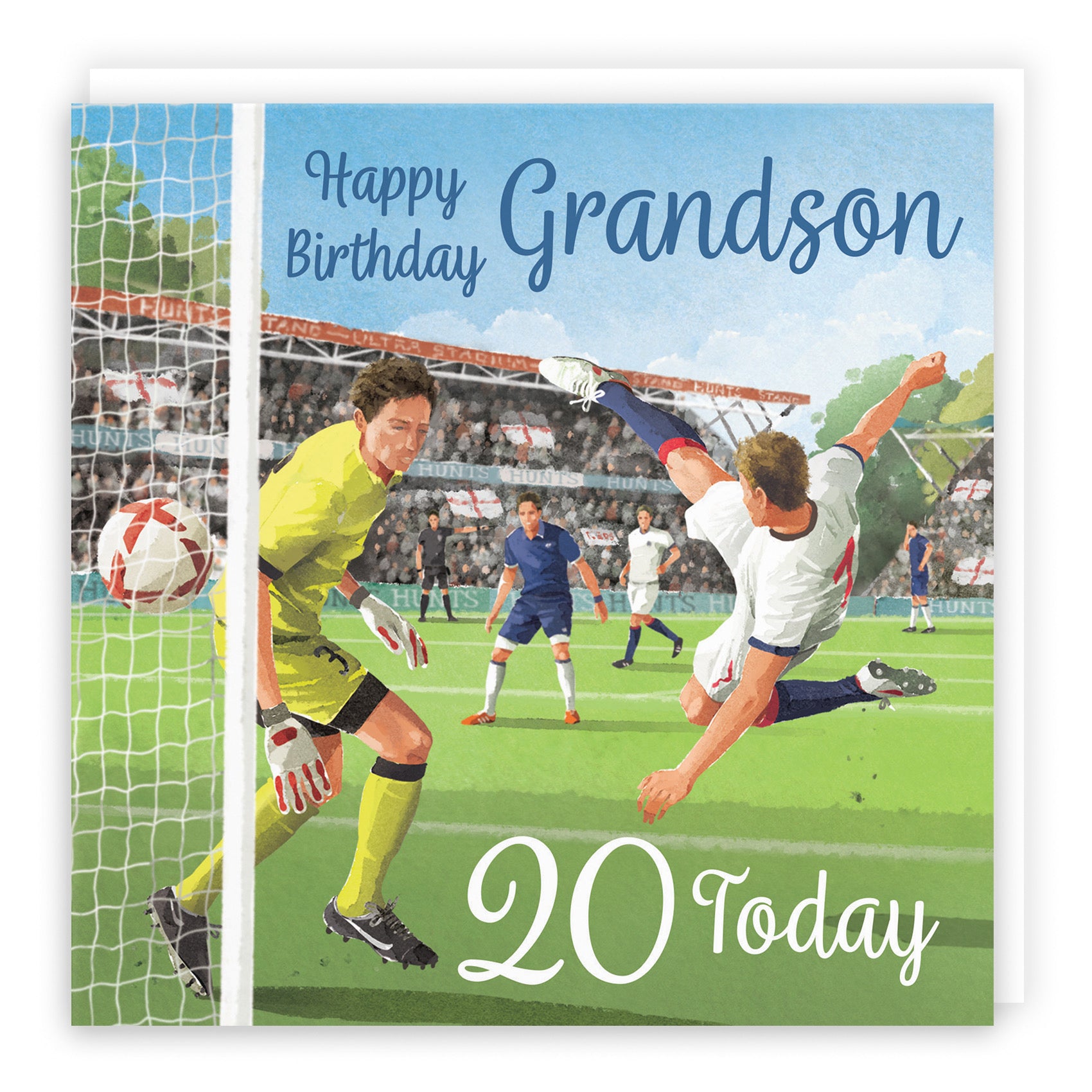 20th Grandson Football Birthday Card Milo's Gallery - Default Title (B0CNXX9YWT)