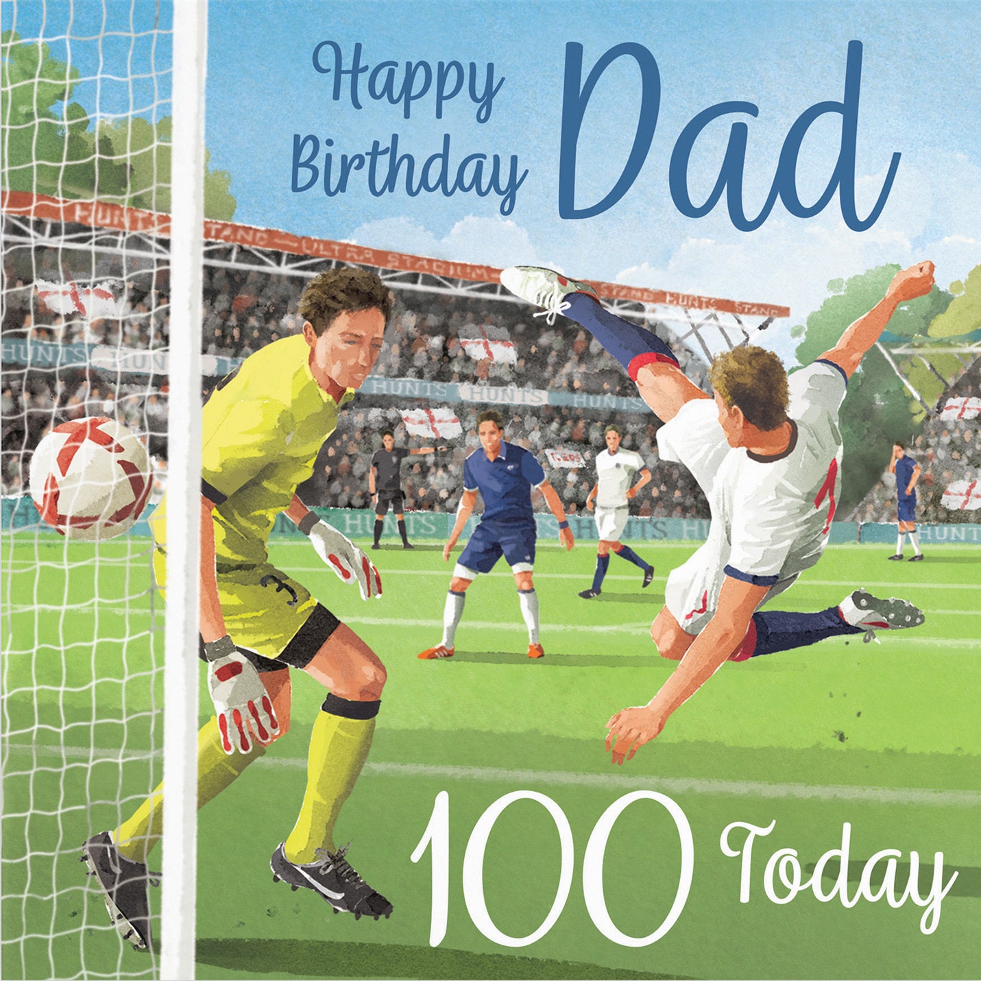 100th Dad Football Birthday Card Milo's Gallery - Default Title (B0CNXXBMSN)