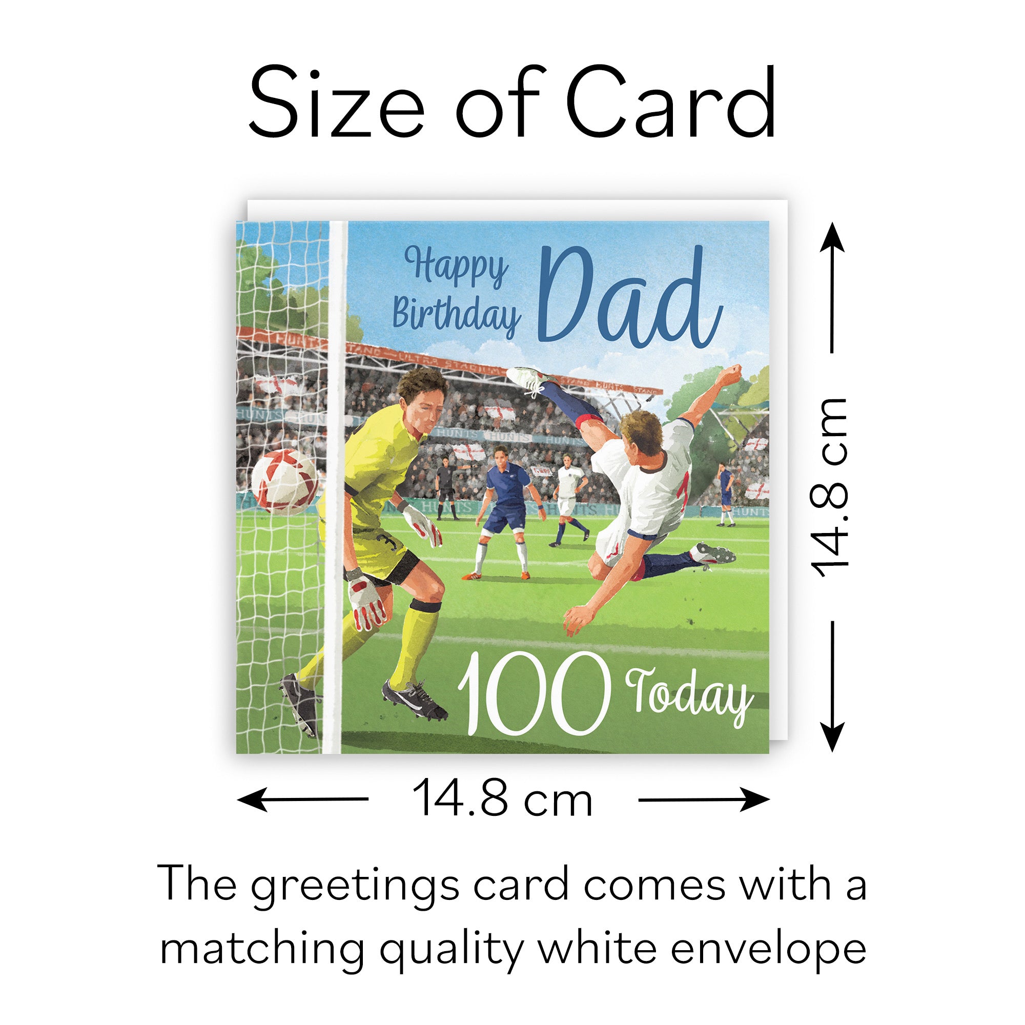 100th Dad Football Birthday Card Milo's Gallery - Default Title (B0CNXXBMSN)