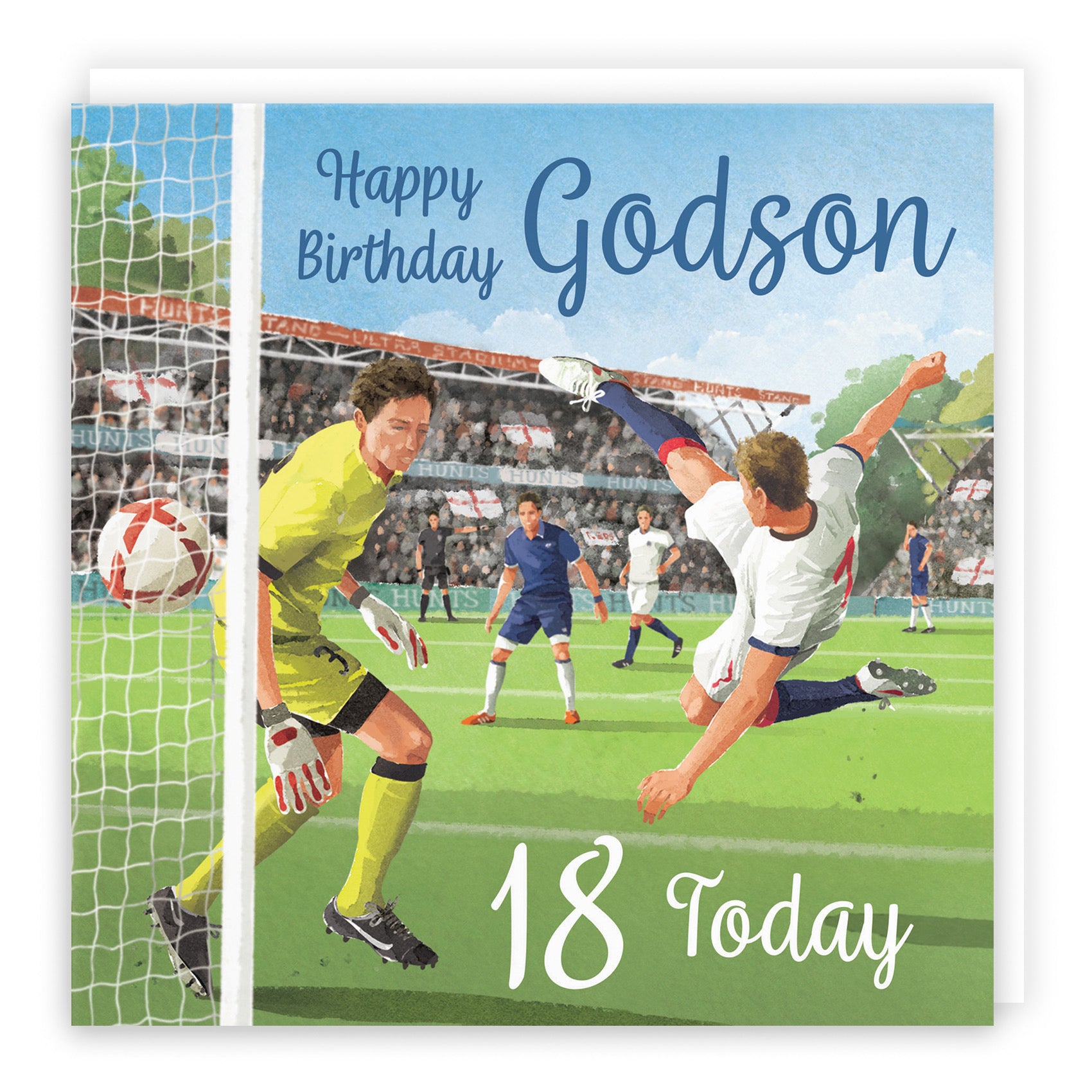 18th Godson Football Birthday Card Milo's Gallery - Default Title (B0CNXXBQ27)