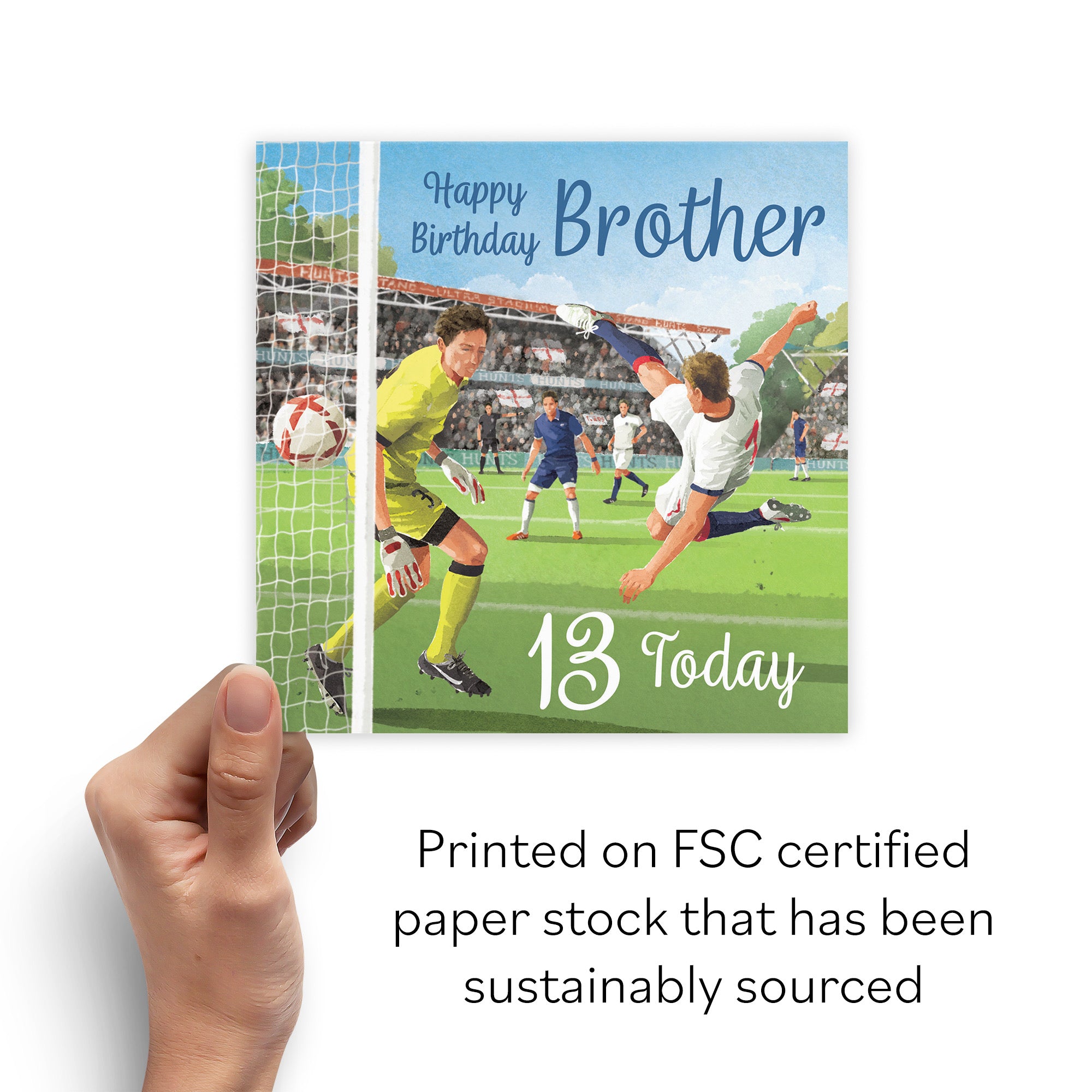 13th Brother Football Birthday Card Milo's Gallery - Default Title (B0CNXXFRBH)