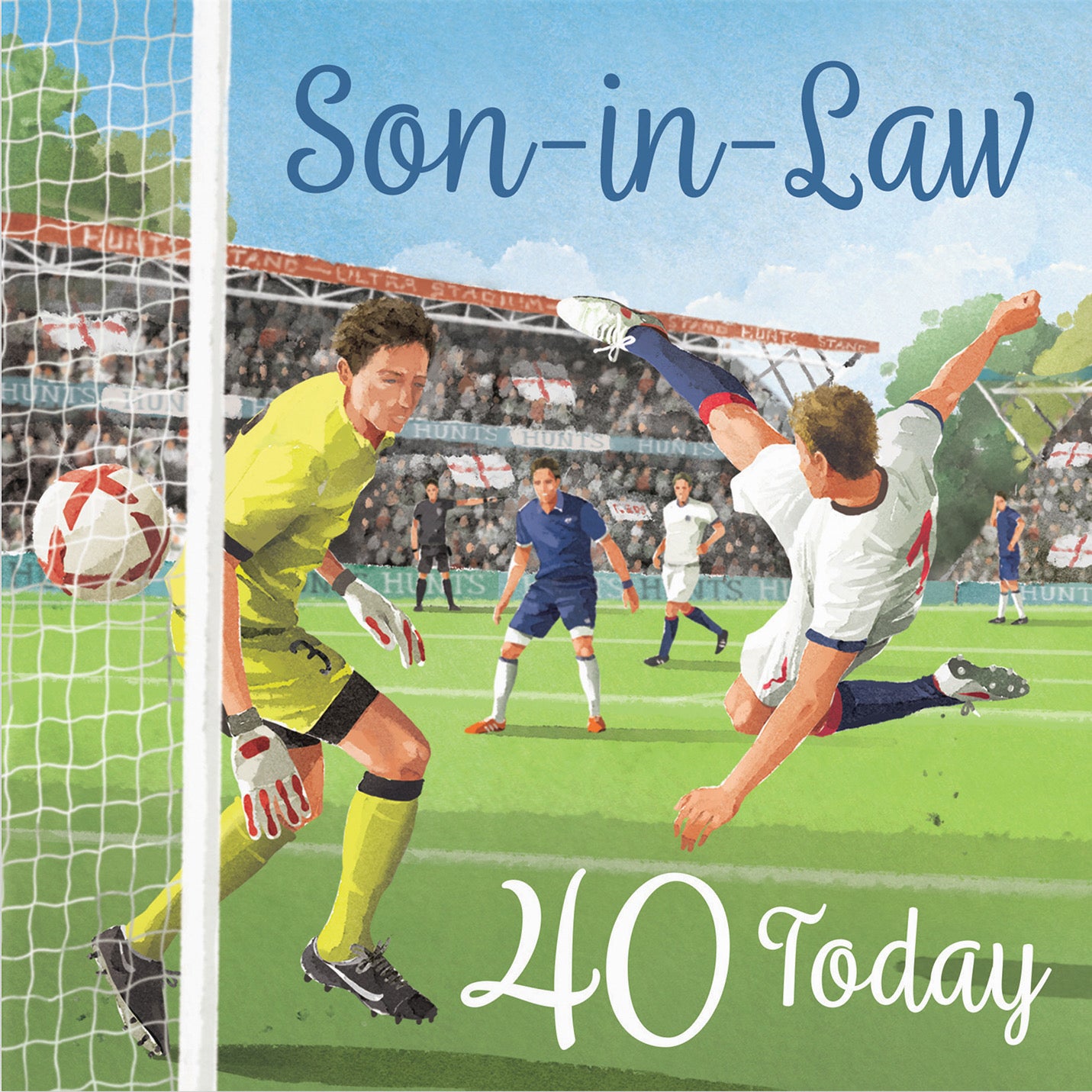 40th Son In Law Football Birthday Card Milo's Gallery - Default Title (B0CNXXGQMR)