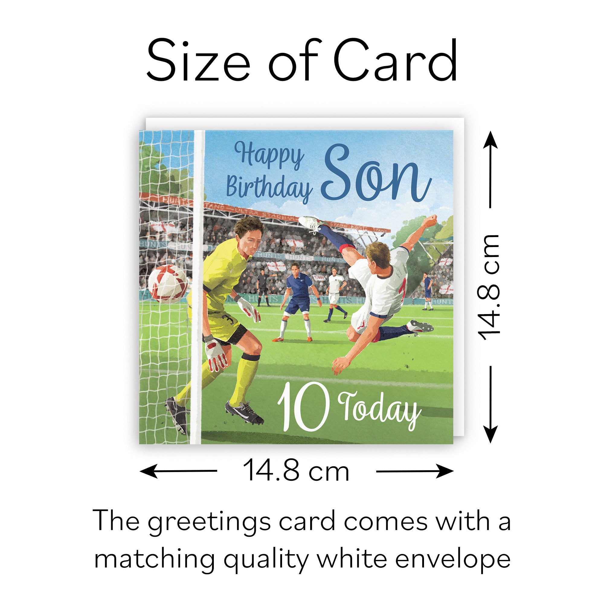 10th Son Football Birthday Card Milo's Gallery - Default Title (B0CNXXHV4Z)