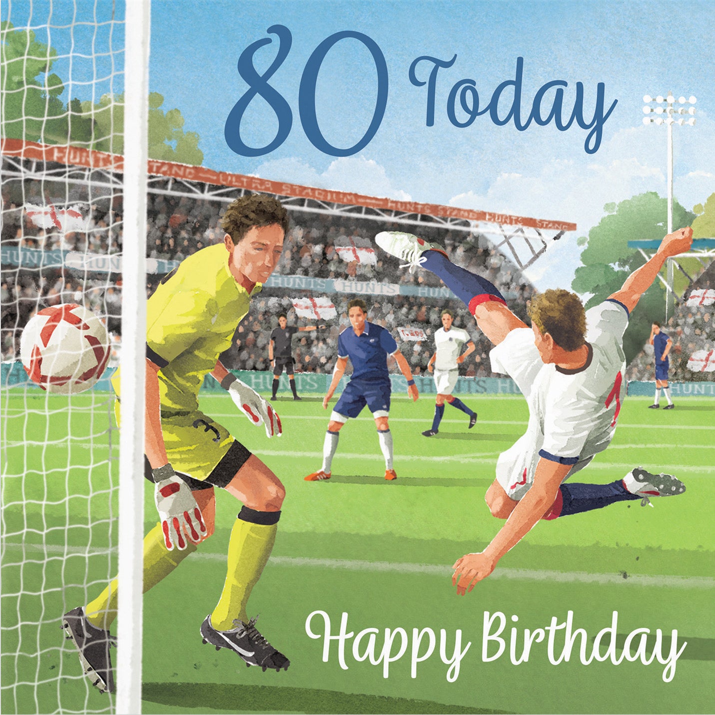 Football 80th Birthday Card Milo's Gallery - Default Title (B0CNXXJXD5)