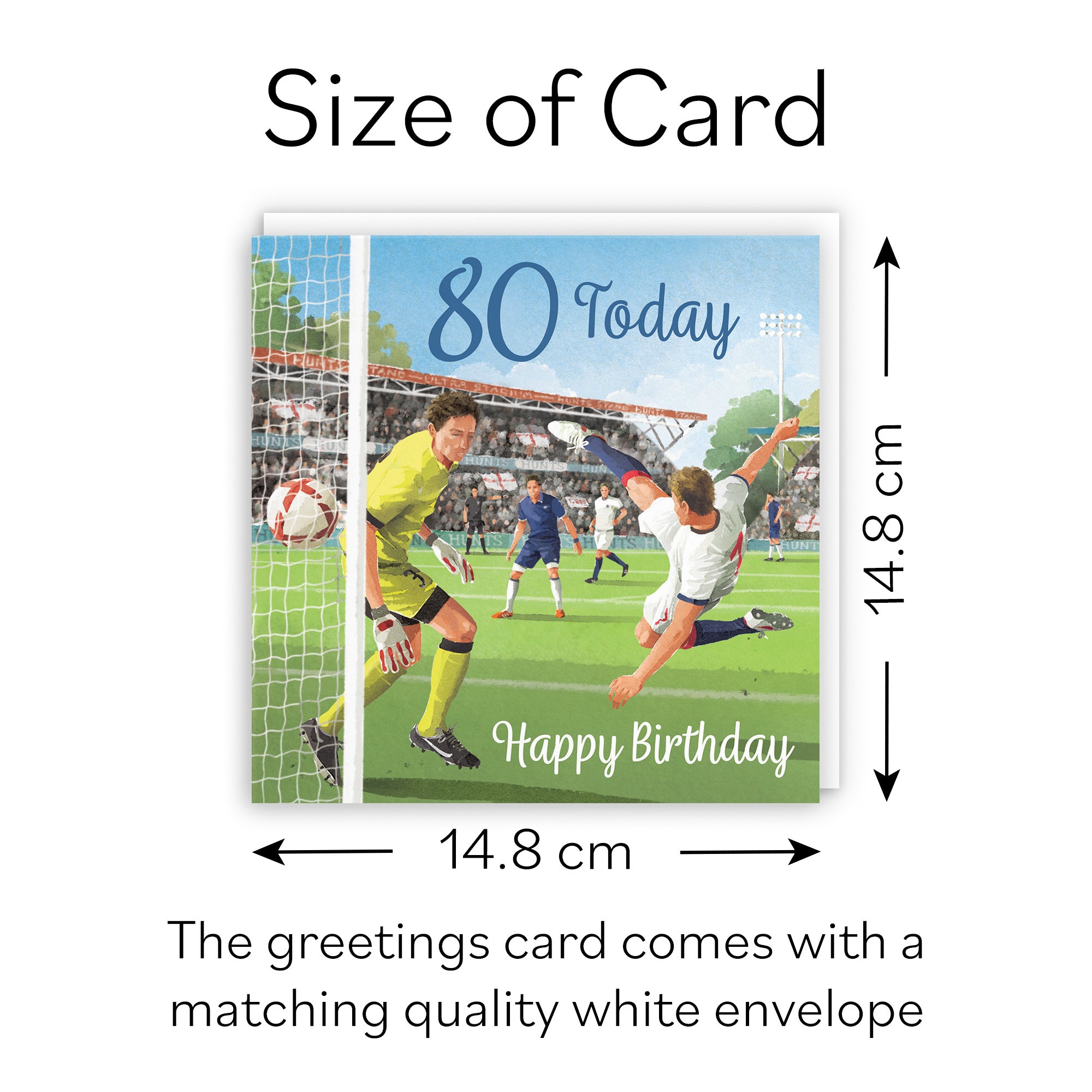 Football 80th Birthday Card Milo's Gallery - Default Title (B0CNXXJXD5)